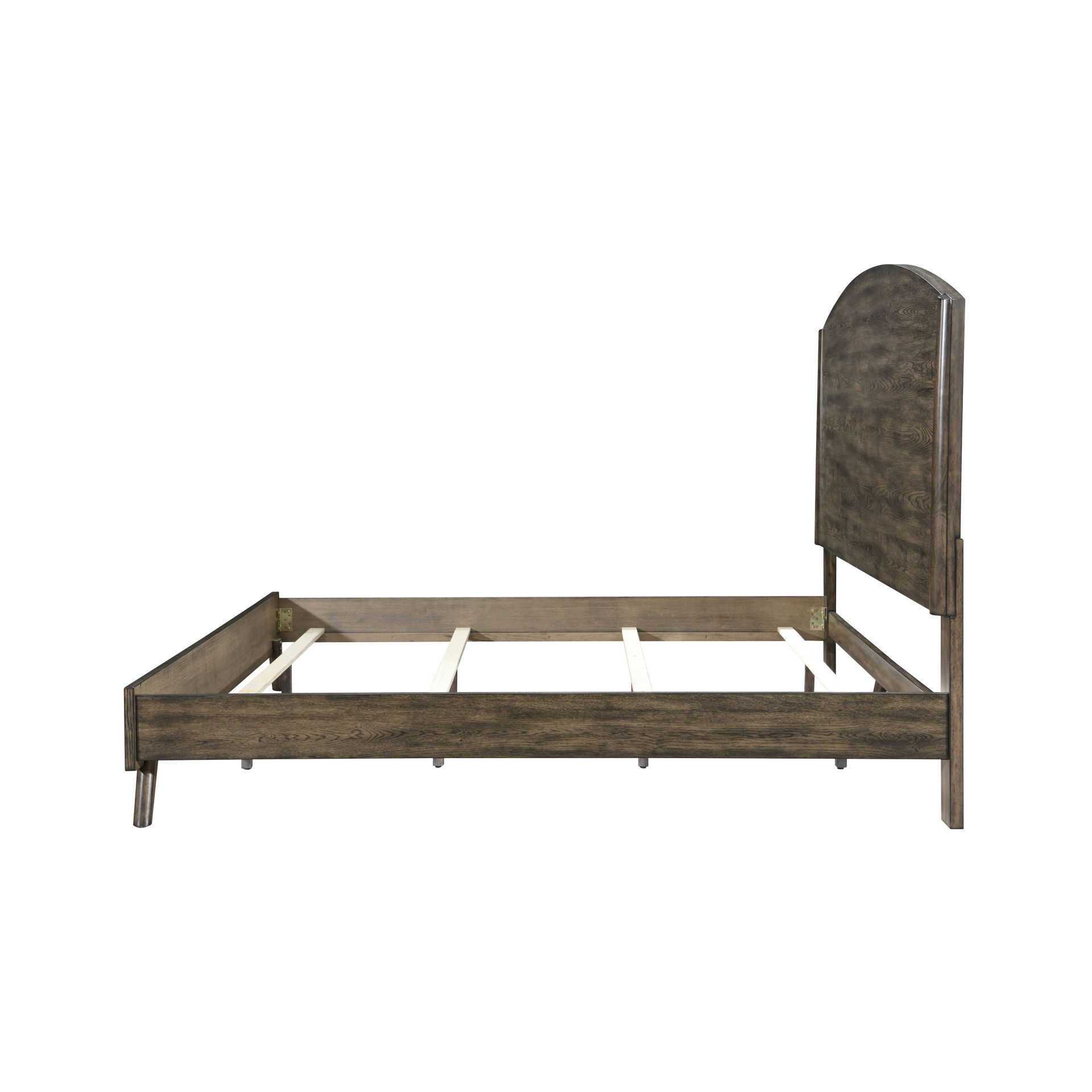 Rex - King Panel Bed - Walnut