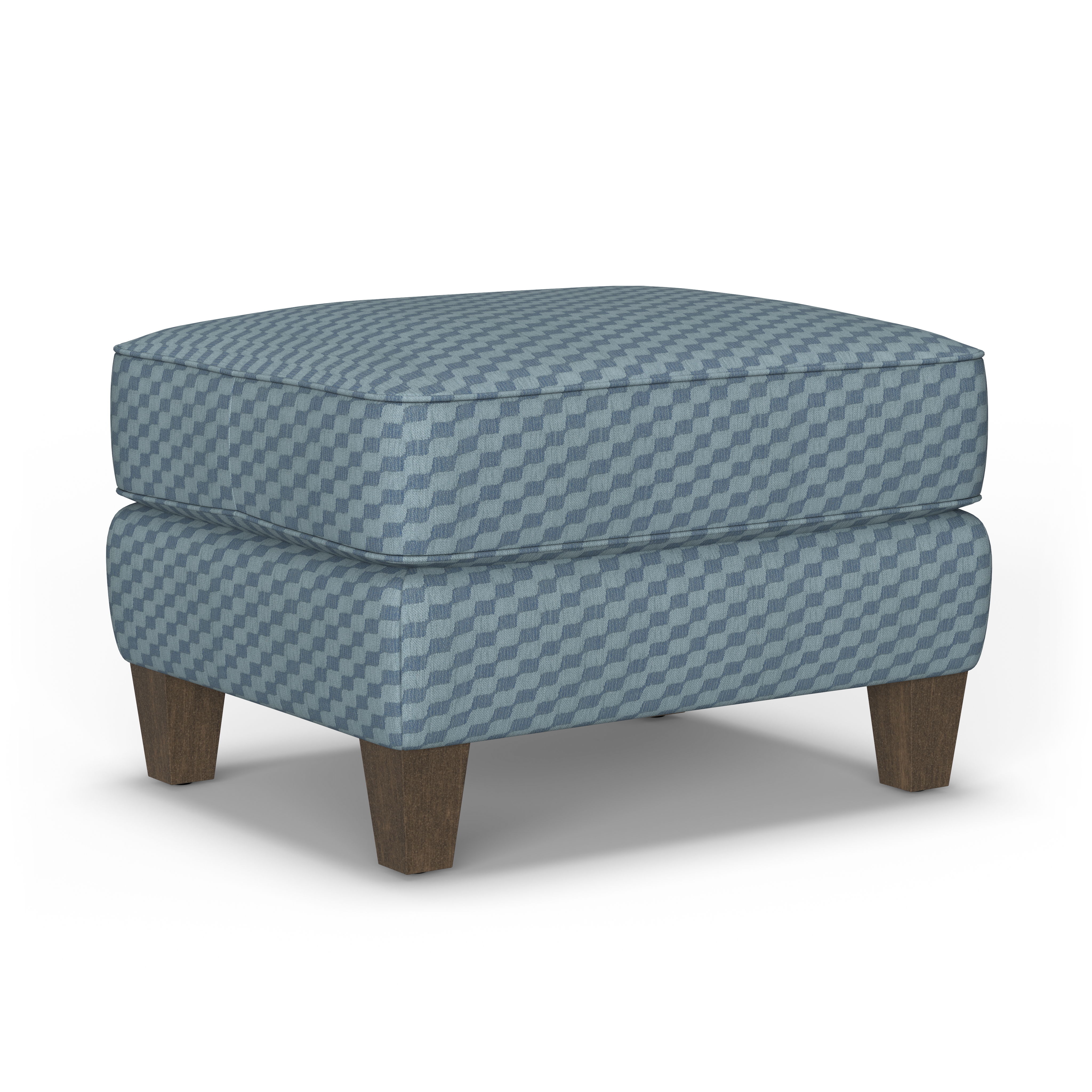 Finley - Fabric Ottoman, light gray, view 2