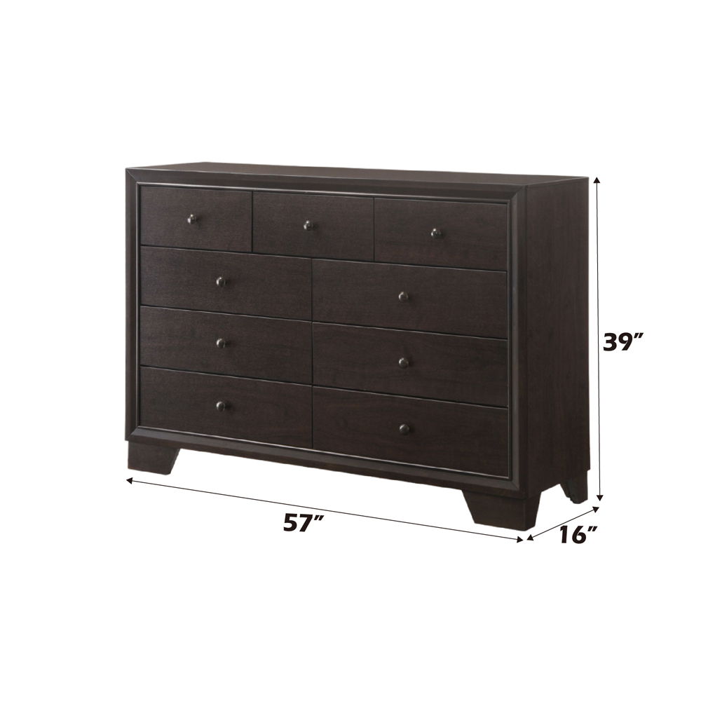 Madison - Dresser - Espresso, dark brown, view 7