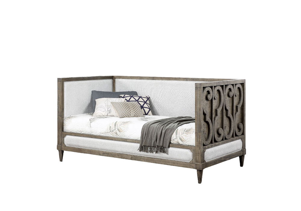 Artesia - Twin Daybed - Tan Fabric & Salvaged Natural, beige, view 4
