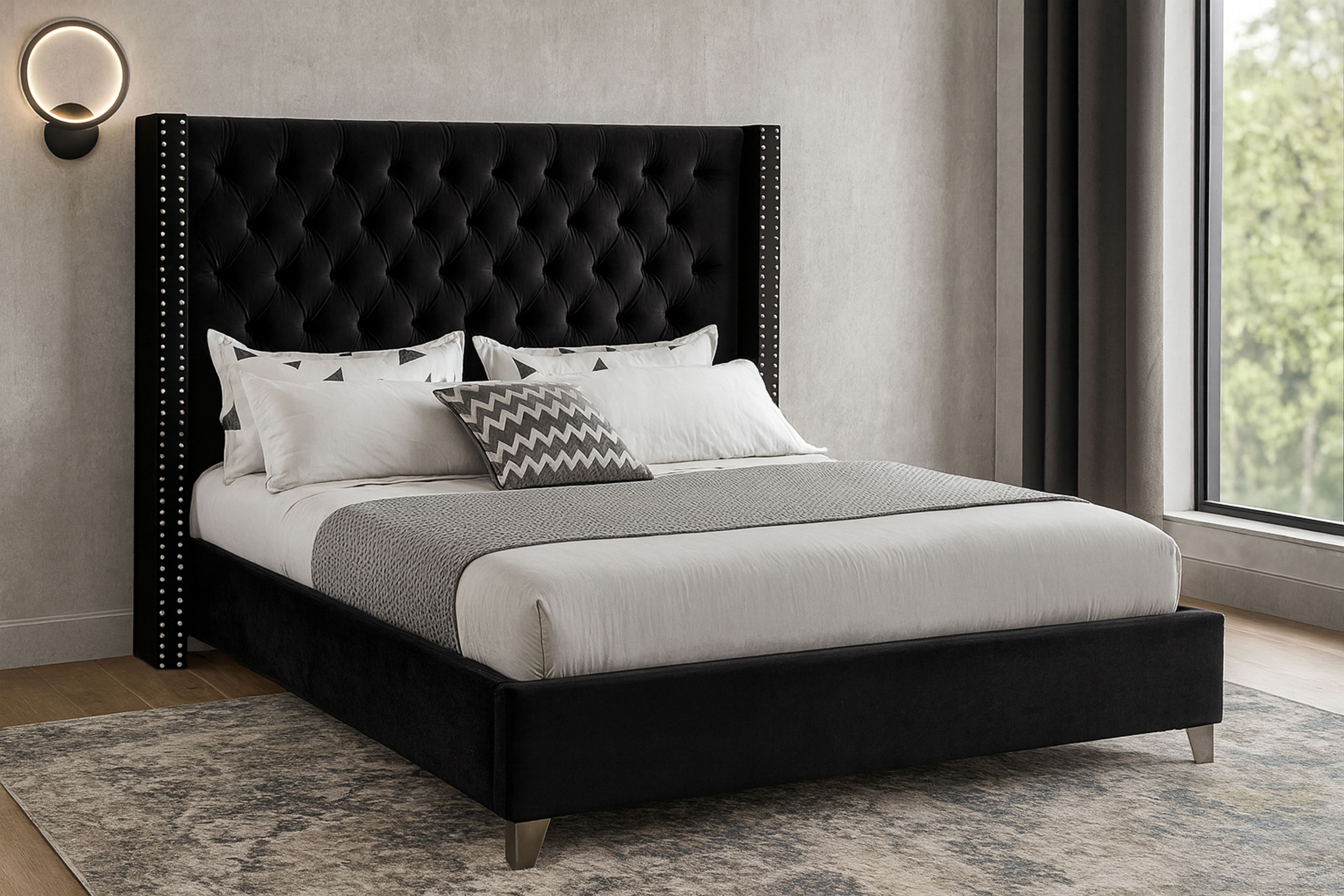 Aiden - King Bed - Black