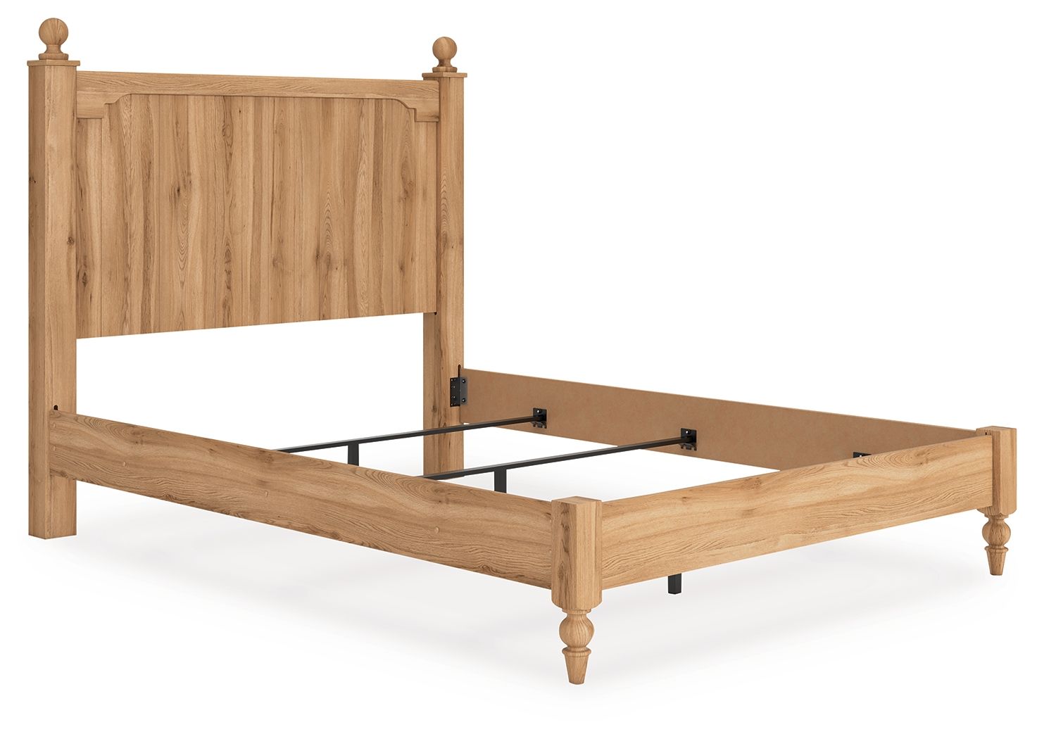 Aleaport - Queen Panel Bed - Warm Brown