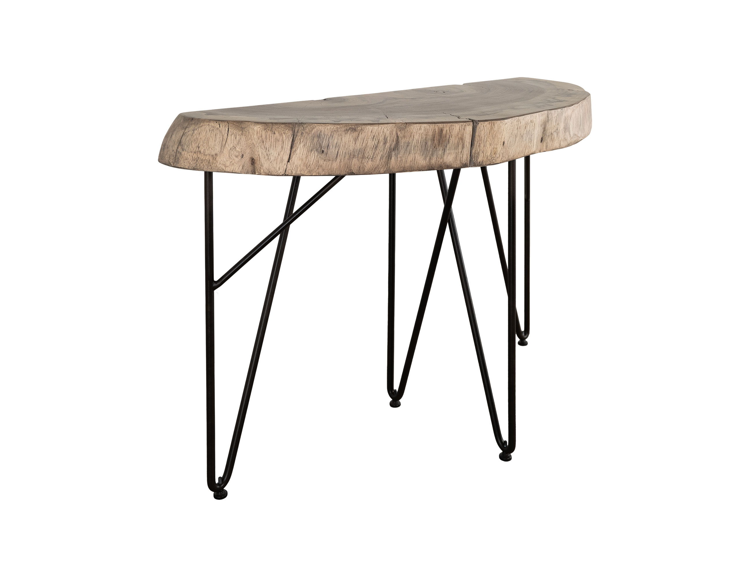 International Furniture Direct Natural Parota - Sofa Table - Brown