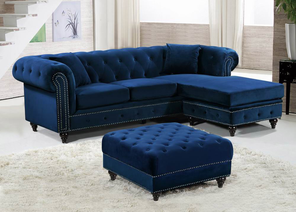 Sabrina - 2 Piece Reversible Sectional - Navy