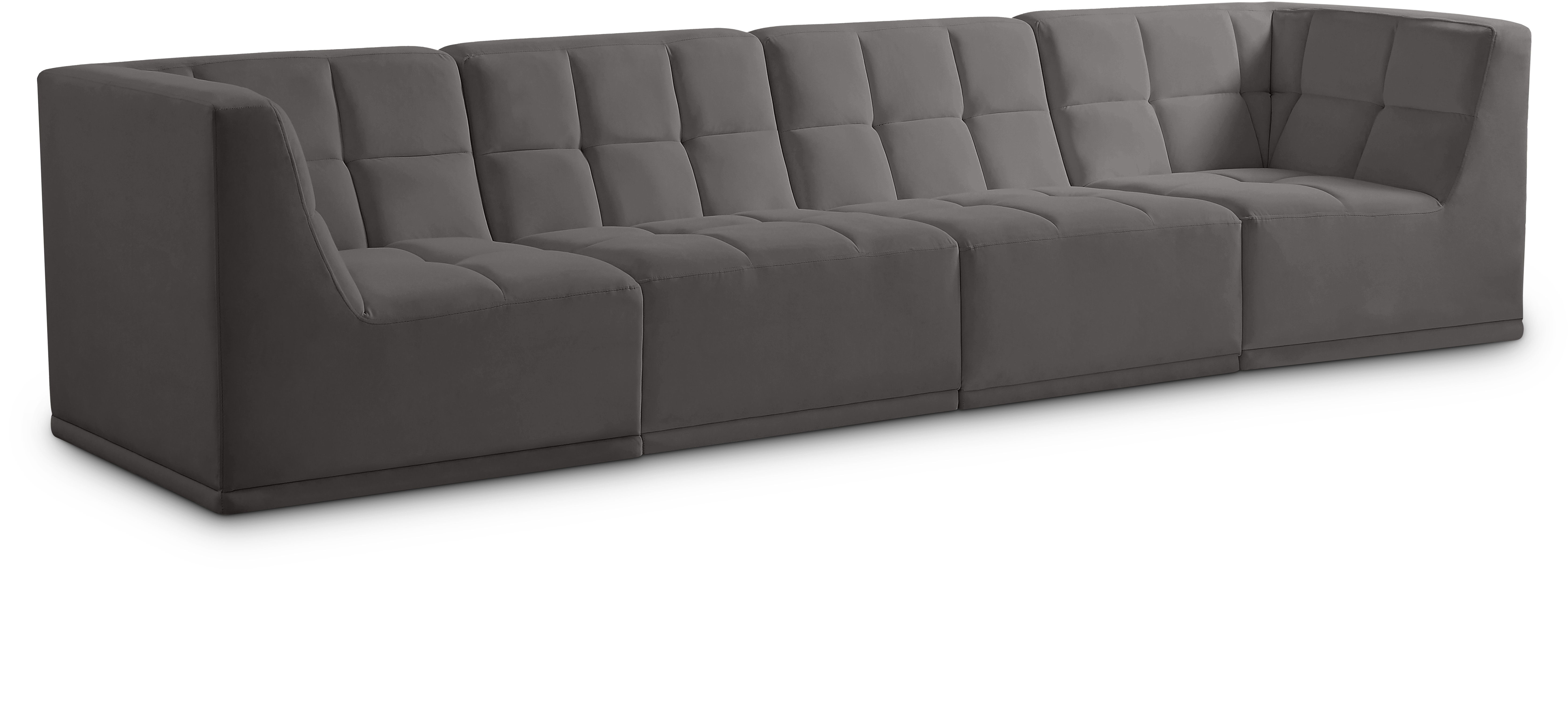 Relax - 4 Seat Modular Sofa - Gray