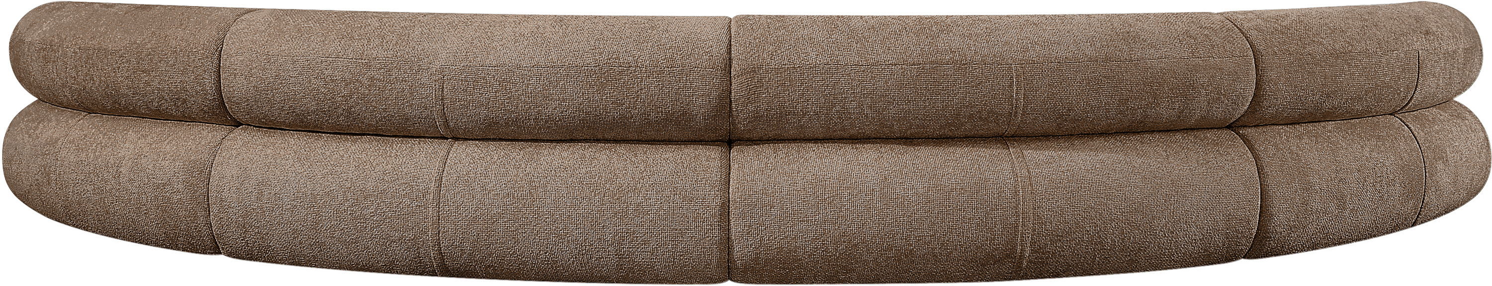 Bale - 183" Chenille Fabric Upholstered 4 Piece Modular Sectional - Brown