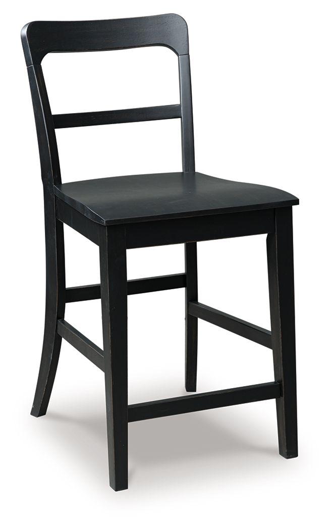 Greddinton - Barstool (Set of 2) - Black