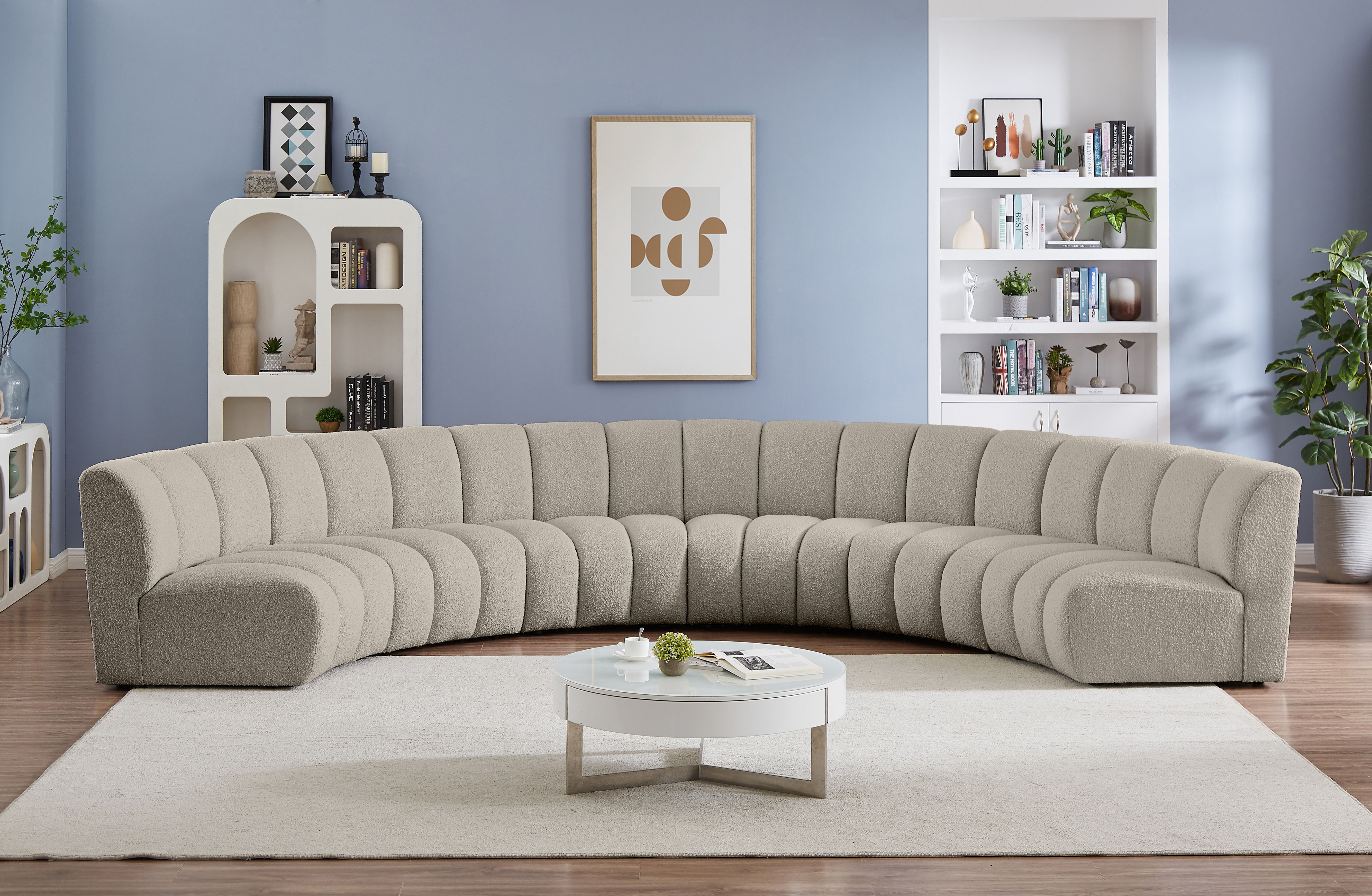 Infinity - 6 Piece Modular Sectional - Light Brown