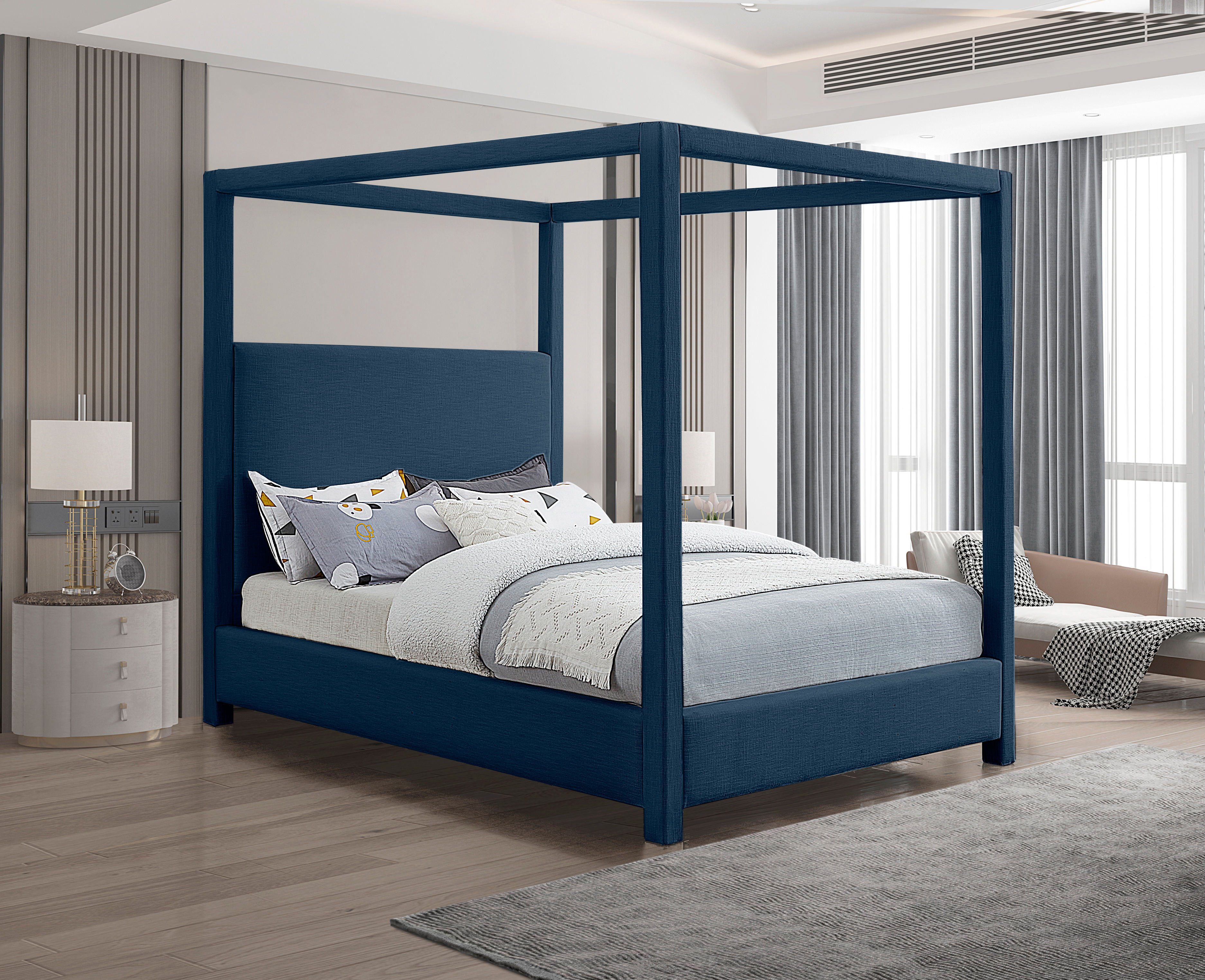 Emerson - King Bed - Navy