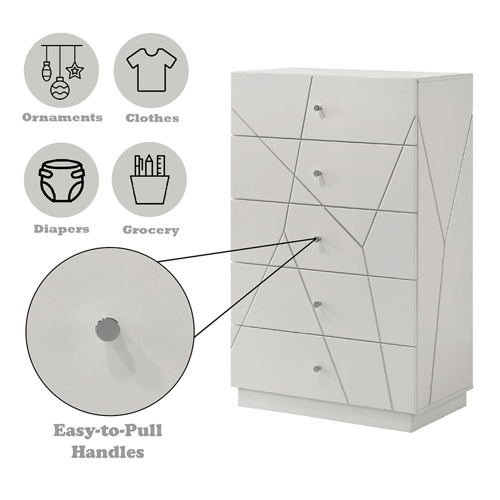 Esther - Chest - White / Silver, white, view 5
