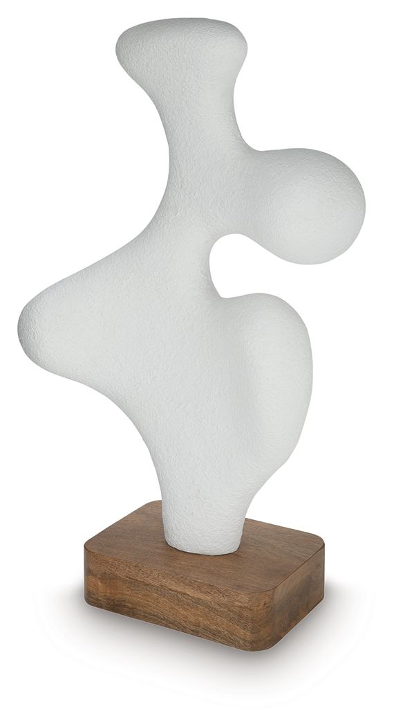 Lavarsen - Sculpture - 25.75" - White / Brown