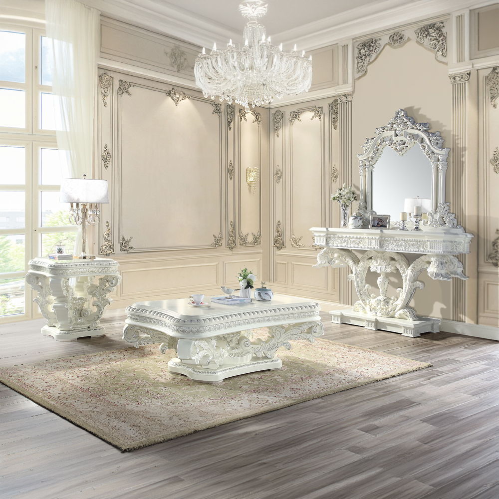 Vanaheim - Sofa Table - Antique White, beige, view 4
