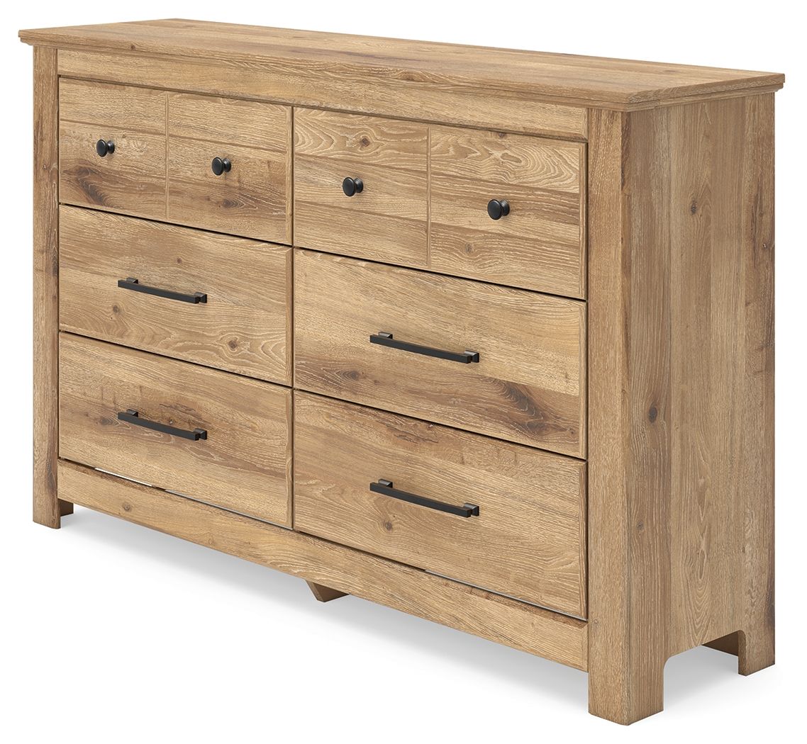 Ashley Furniture Makidern - Six Drawer Dresser - Tan - Image 5