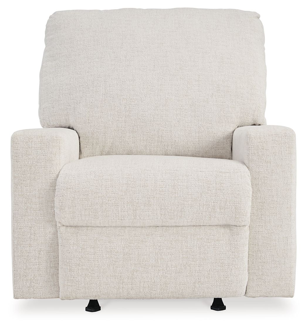 Ashley Furniture Rannis - 2 Pc. - Full Sofa Sleeper, Rocker Recliner - Snow - Image 9