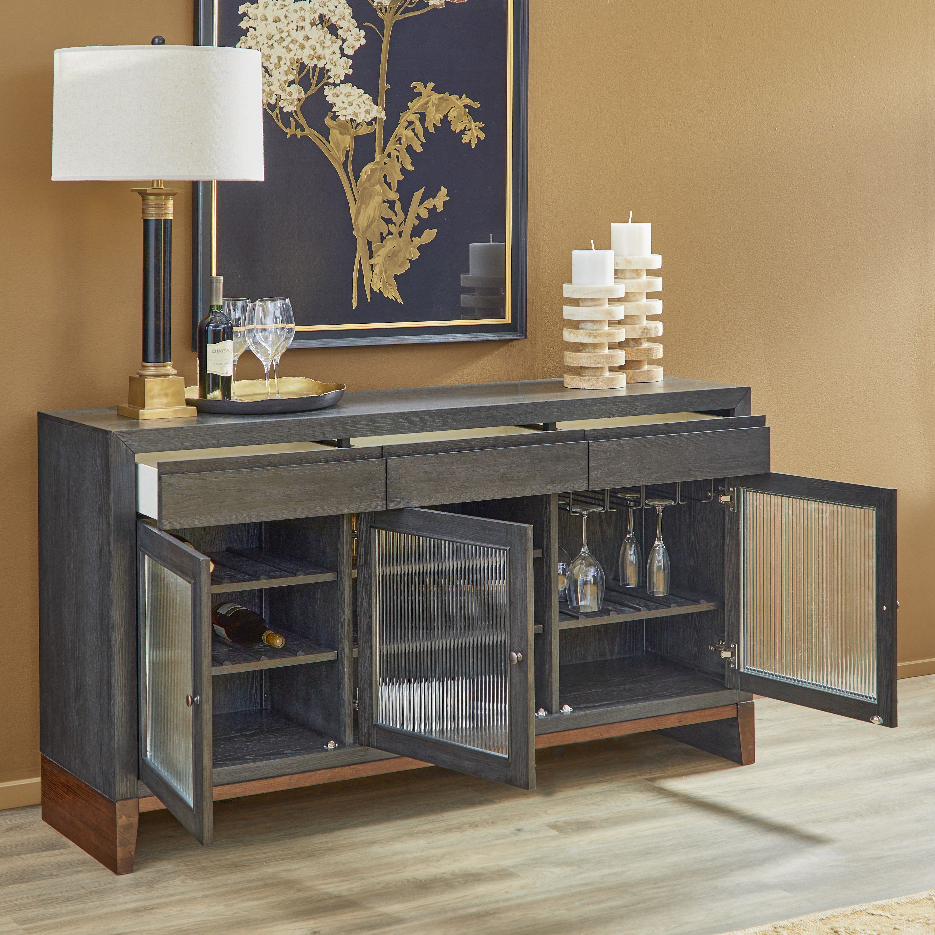 Waterfall - Buffet - Deep Ebony, black, view 6