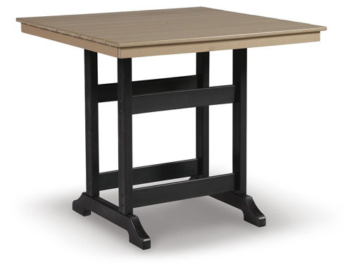 Fairen Trail - Square Counter TBL w/Umb OPT - Black / Driftwood, black