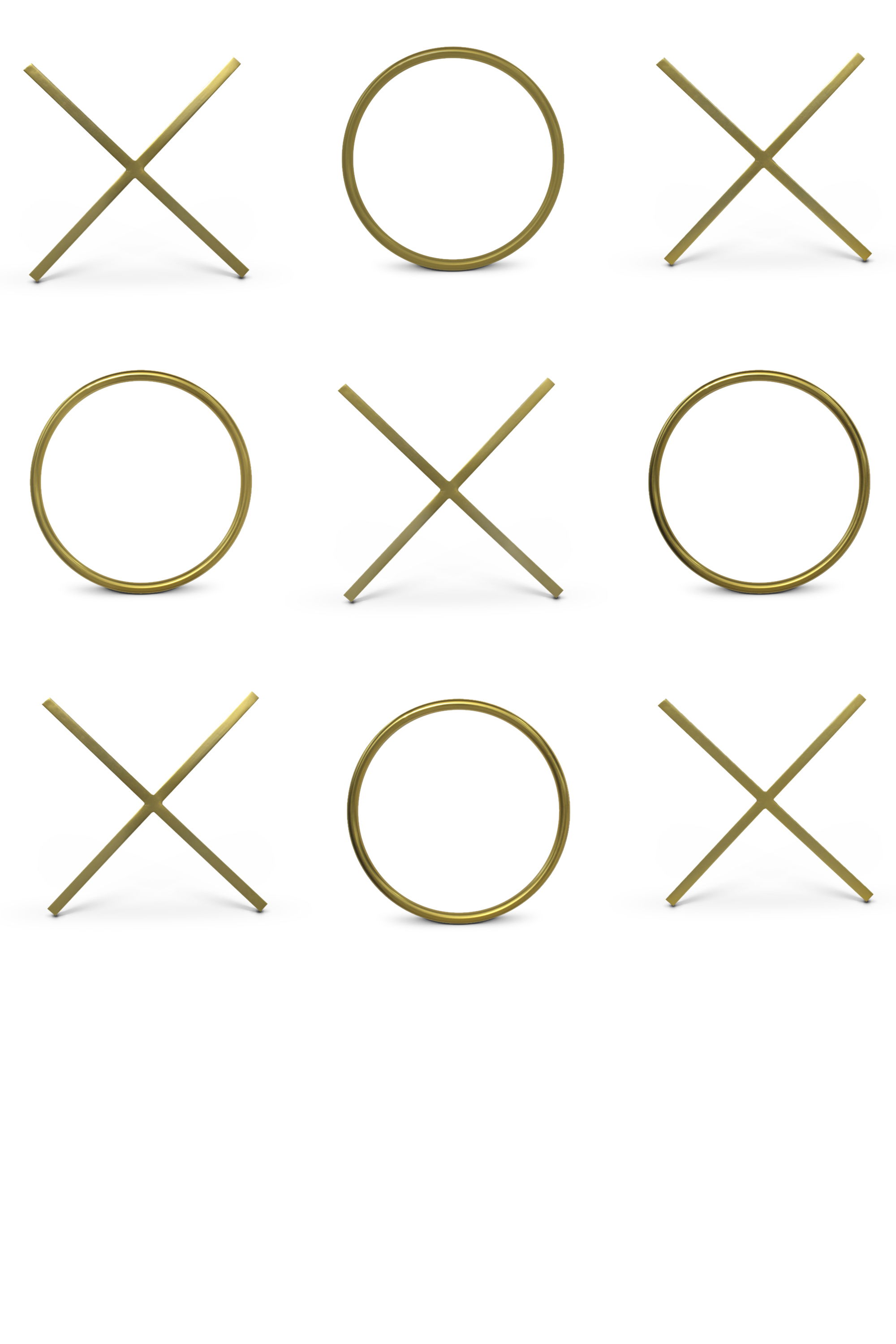 XOXO - Steel Wall Decor - Gold
