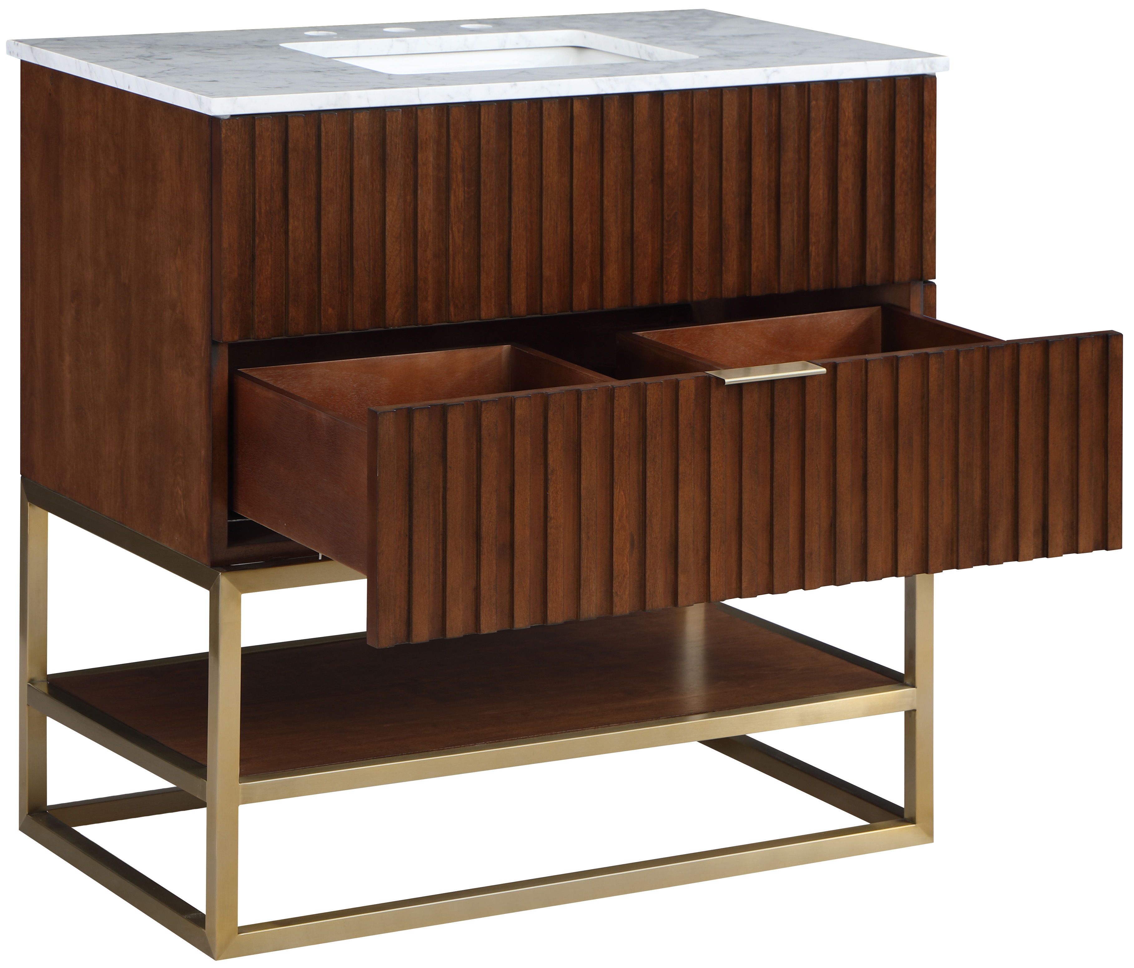 Monad - 36" Bathroom Vanity - Walnut