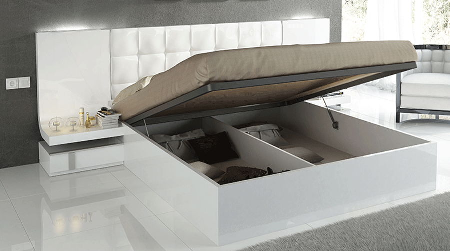 Granada - King Size Storage Bed - White
