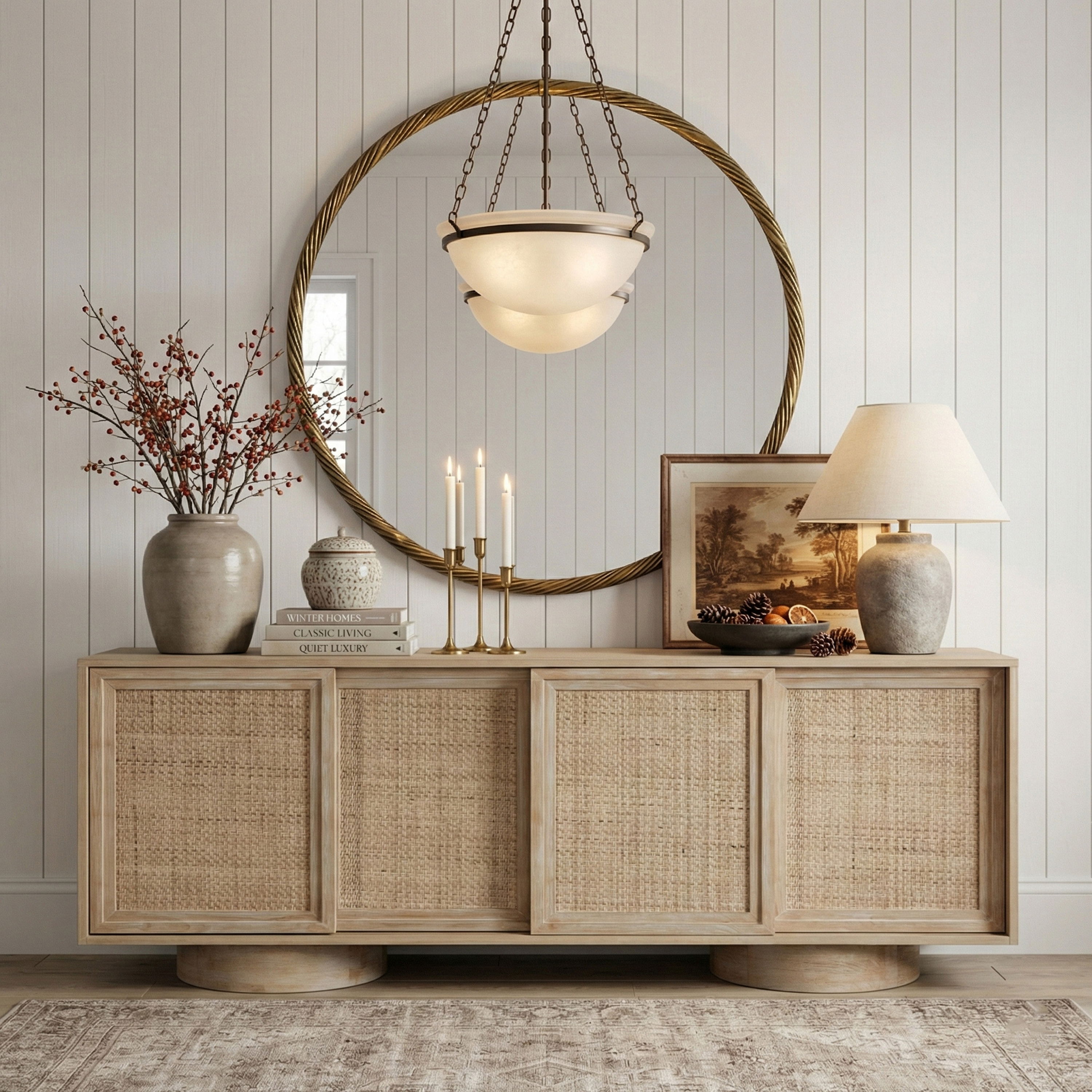 Avara - 36" Iron Mirror - Gold