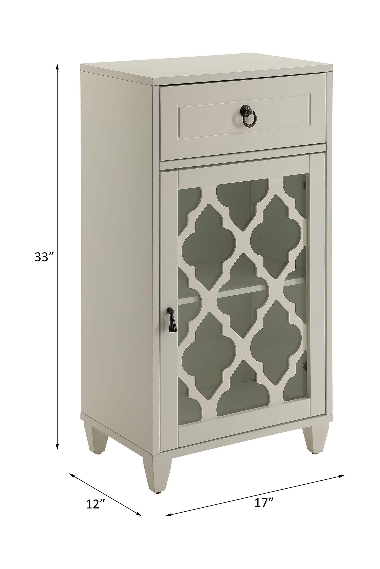 Ceara - Accent Table - White, white, view 6