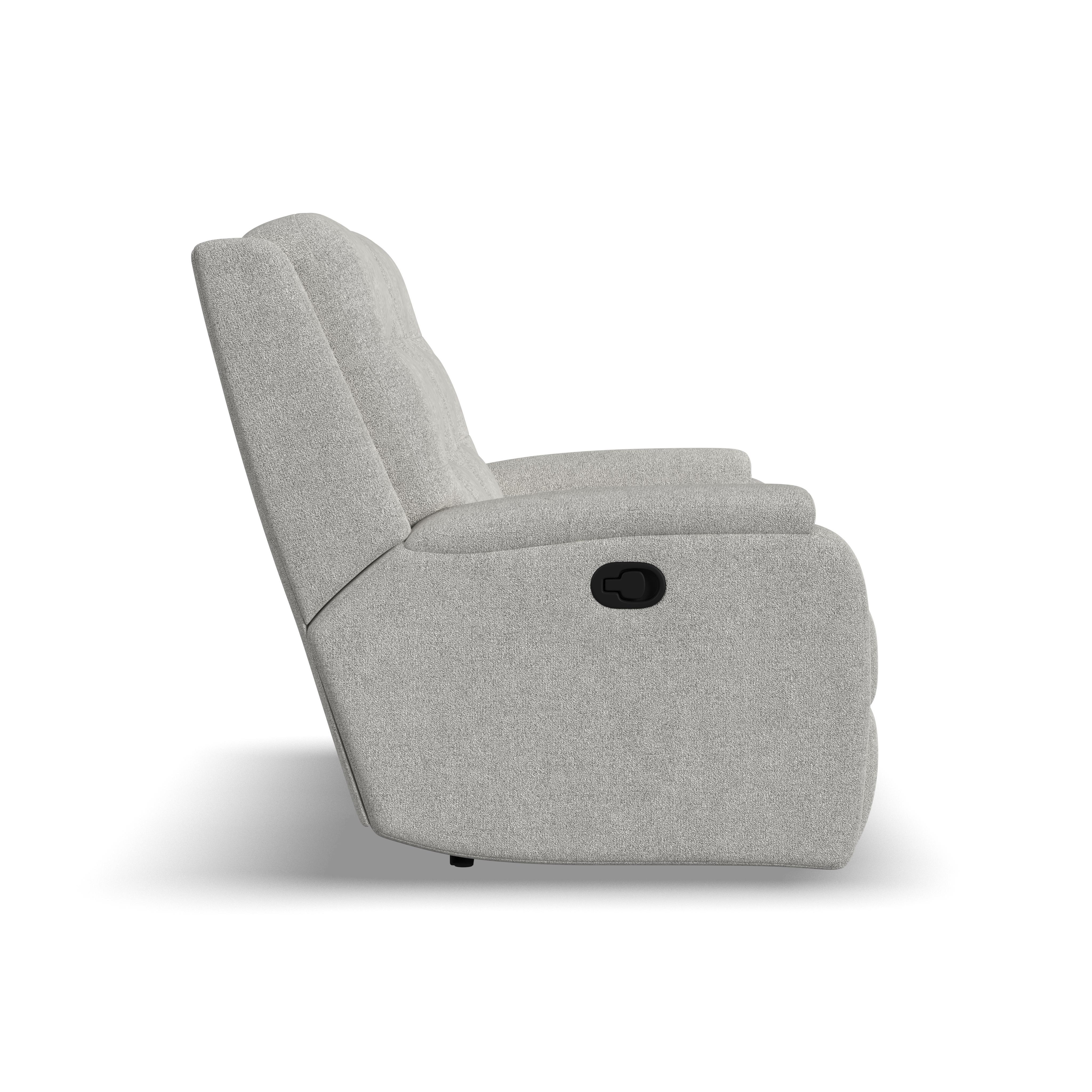 Arlo - Transitional Fabric Reclining Loveseat, dark gray, view 6