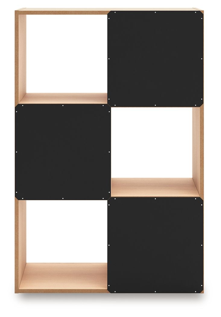 Ashley Furniture Piperton - Six Cube Organizer - Tan - Image 6