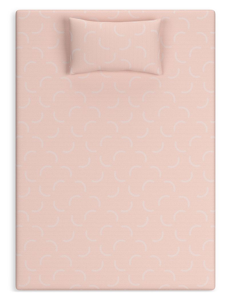 Ashley Furniture Ikidz Coral - Twin Mattress and Pillow Set of 2 - Coral - Image 5