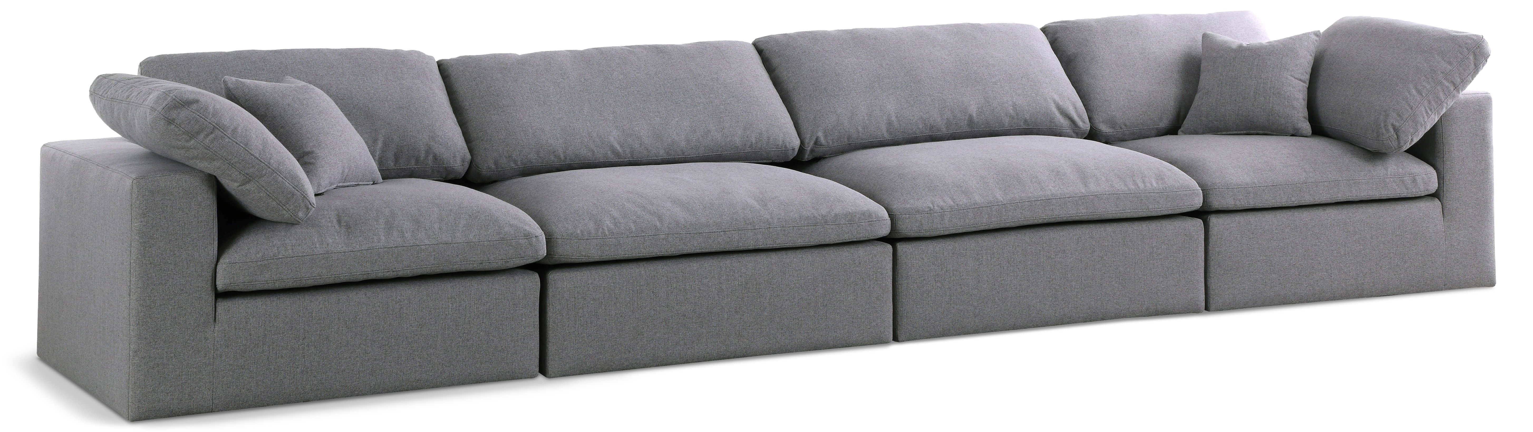 Serene - 4 Seat Modular Sofa - Gray