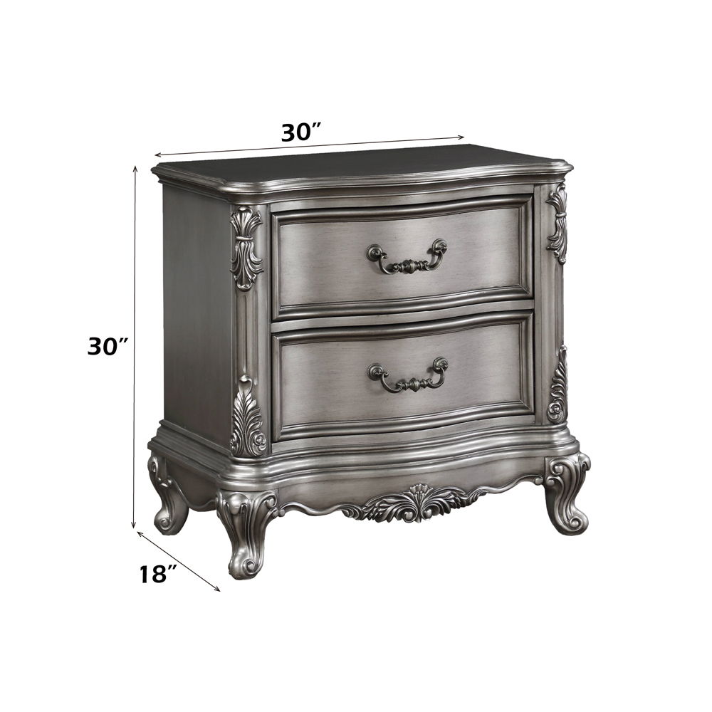 Ariadne - Nightstand - Antique Platinum, silver, view 5