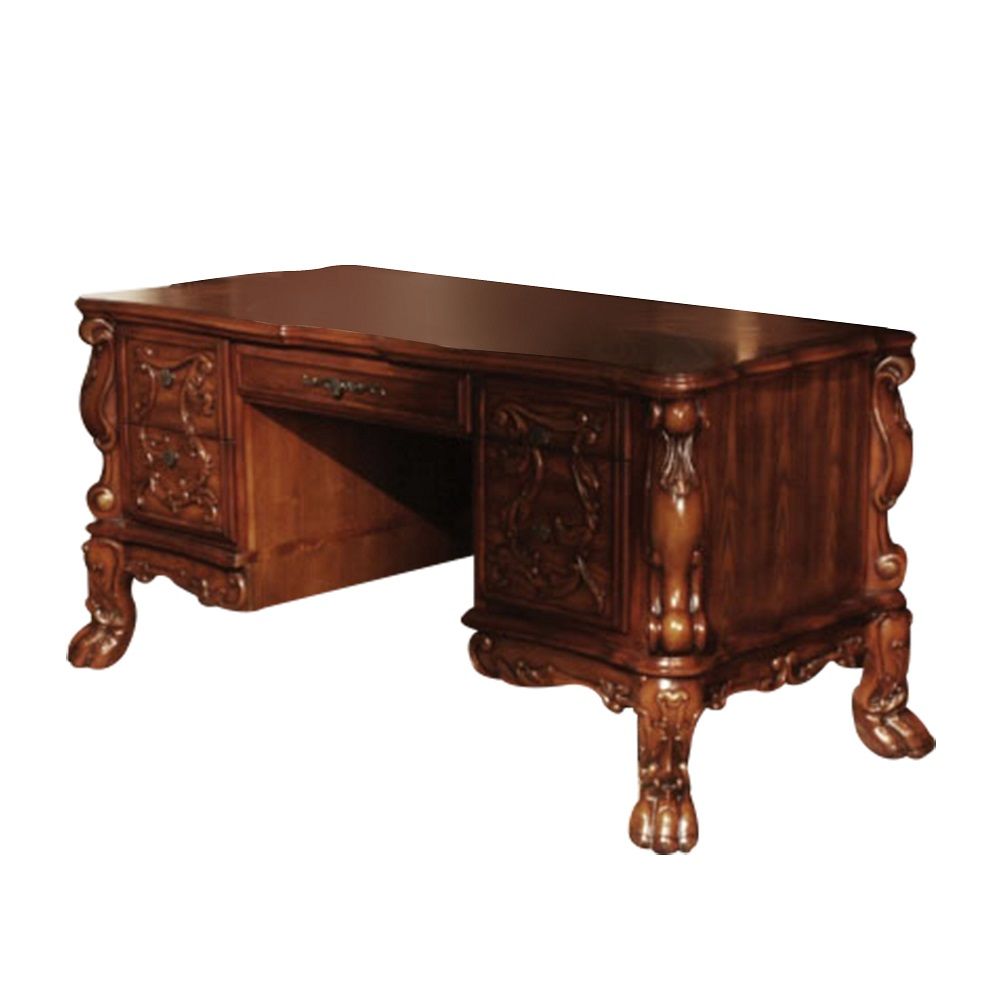 Dresden - Executive Writing Desk - Cherry Oak, dark brown, view 5