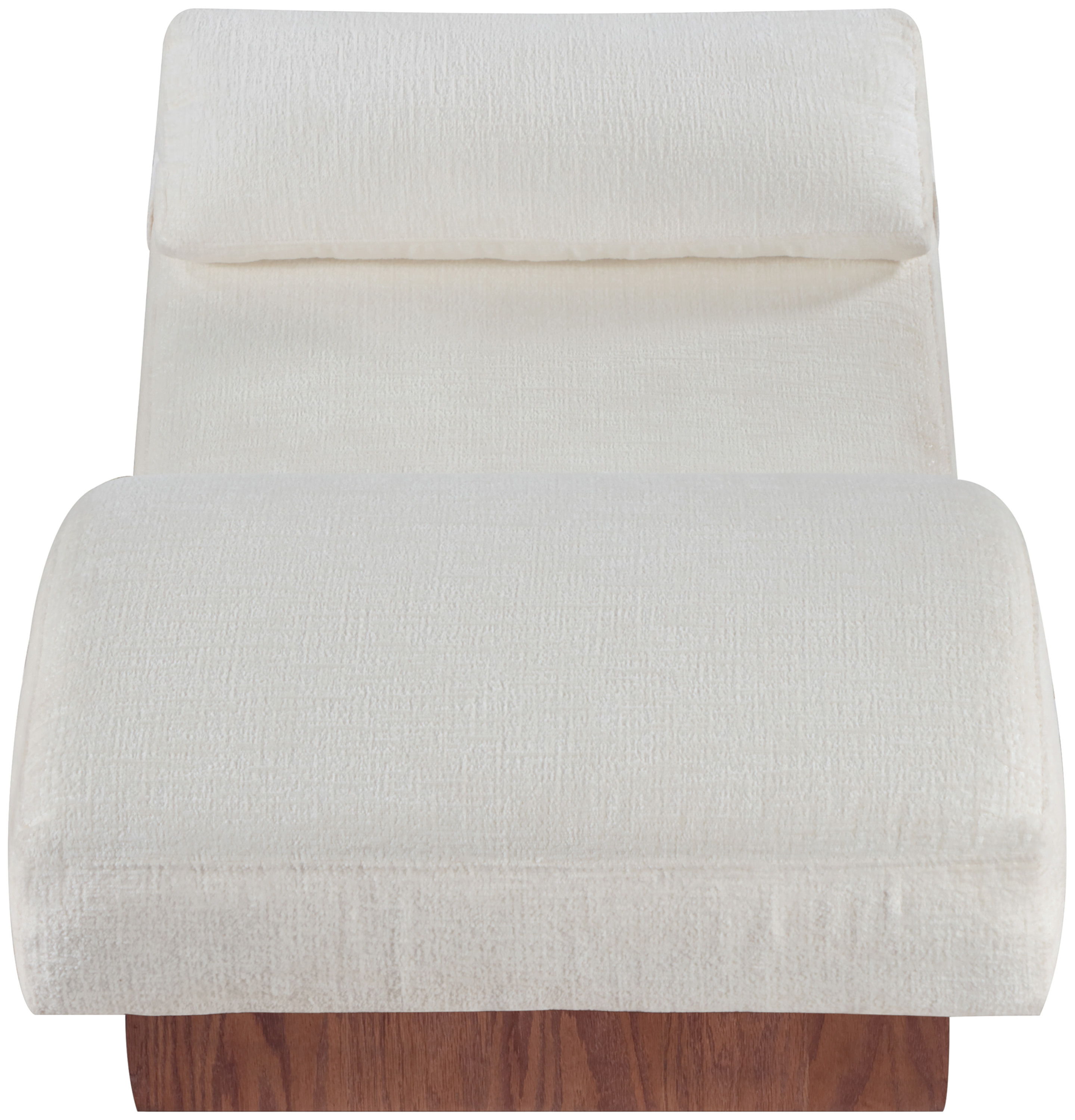 Marcella - Fabric Upholstered Chaise Lounge - Cream
