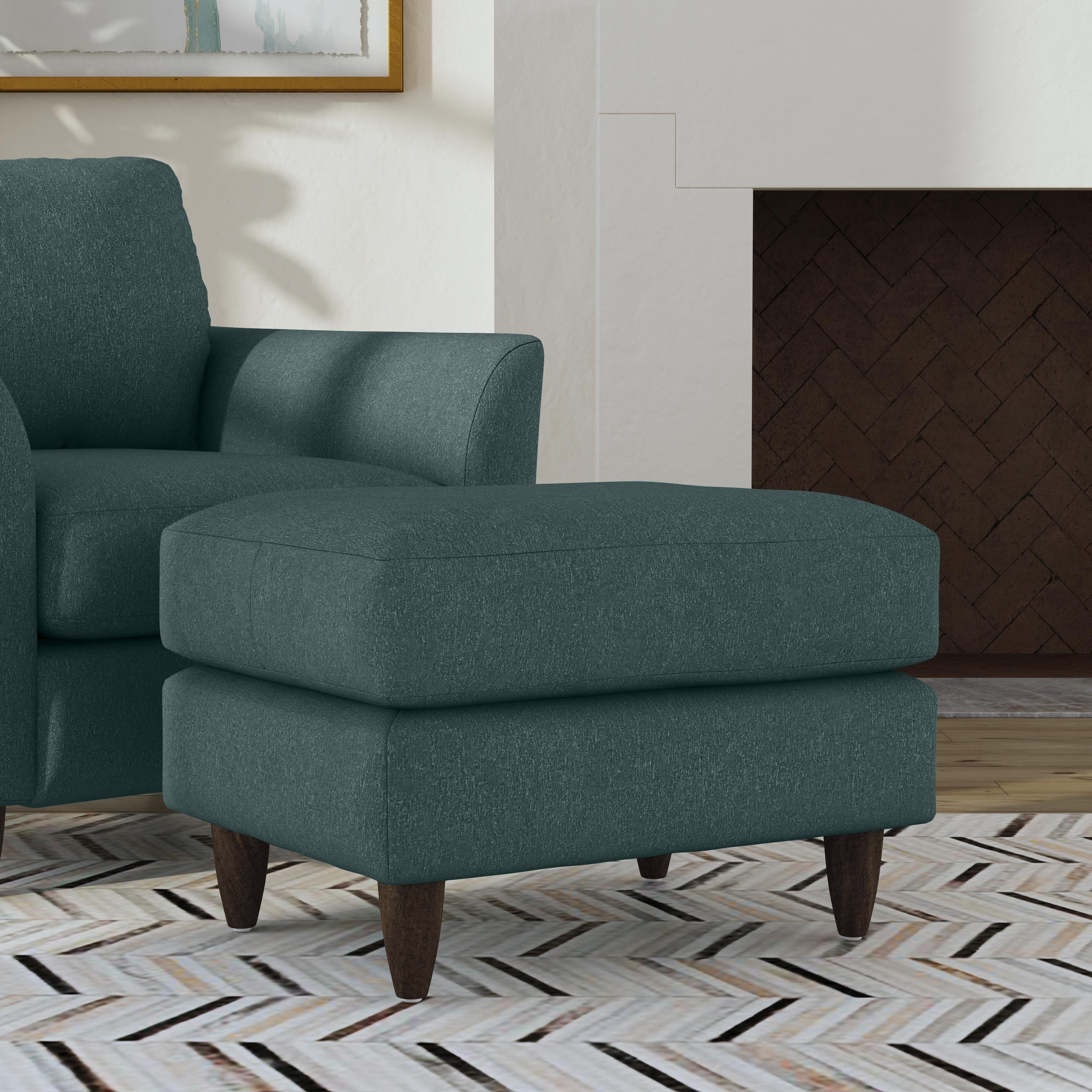 Mia - Fabric Ottoman, beige, view 8