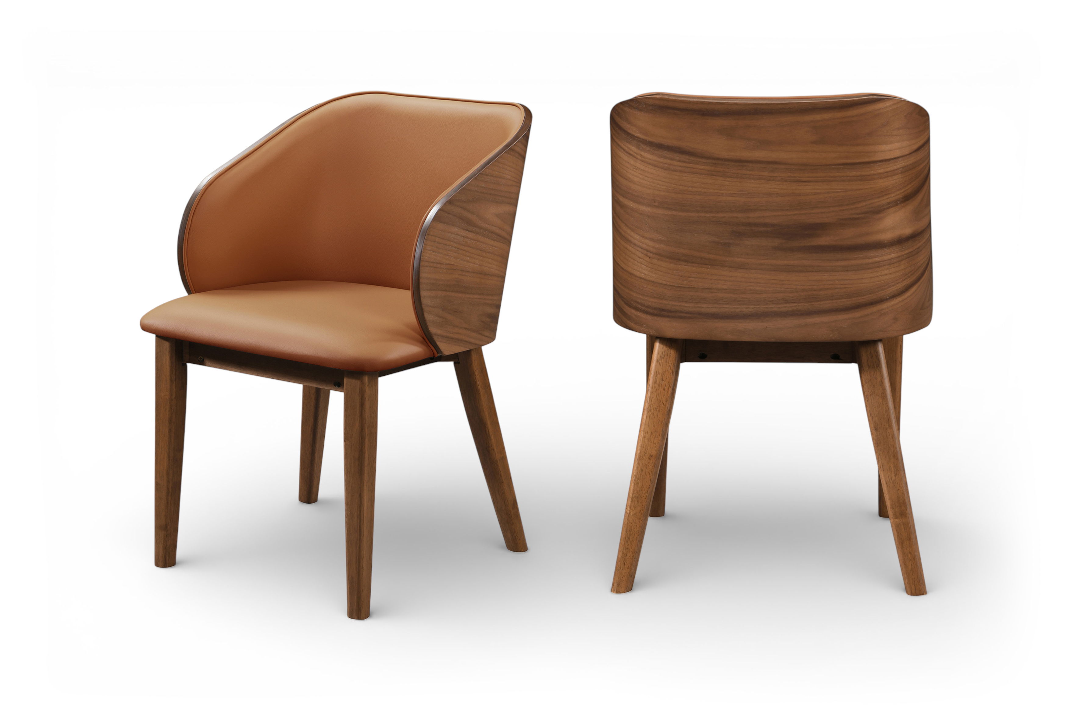 Glenwood - Vegan Leather Upholstered Dining Chair (Set of 2) - Tan