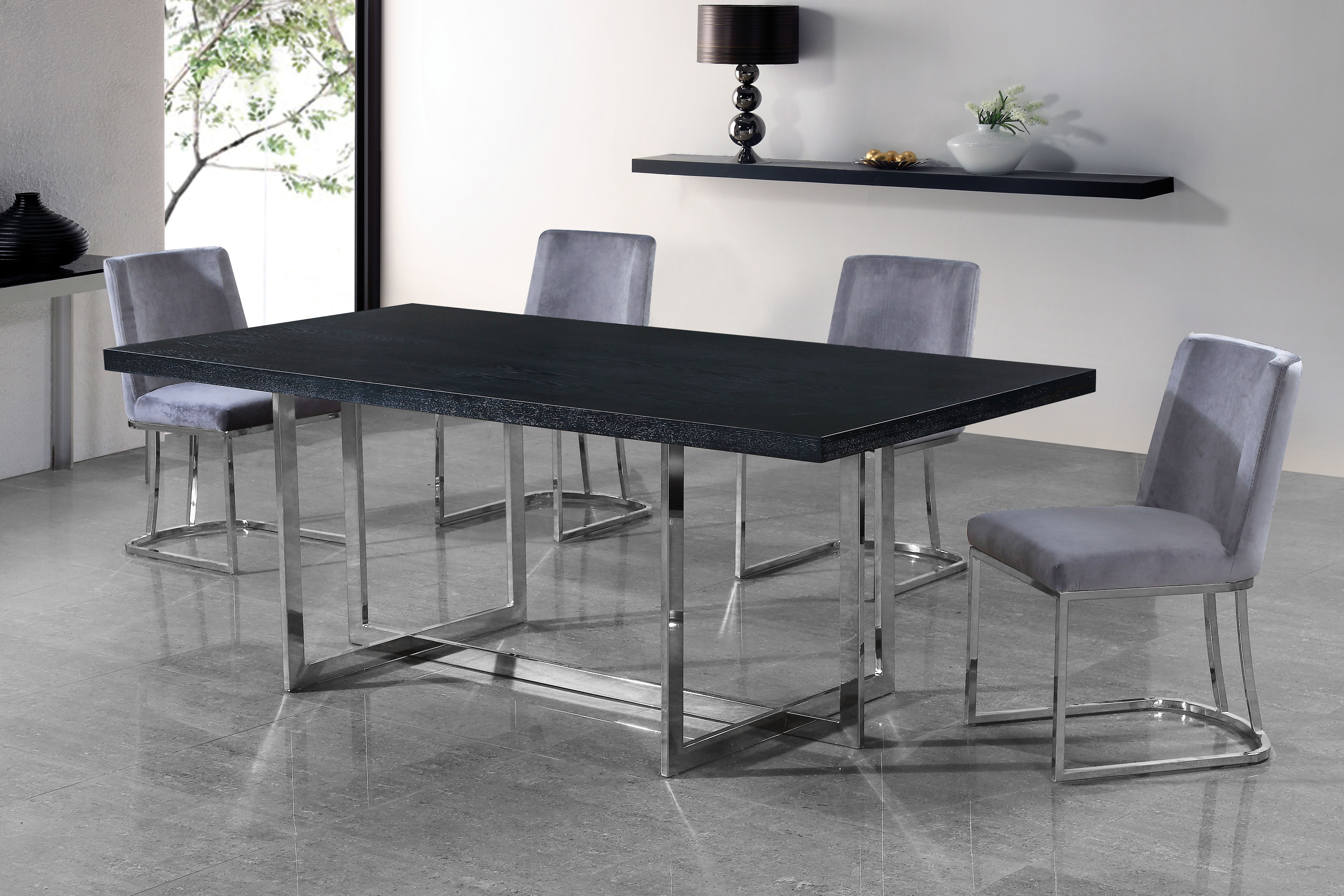 Heidi - Fabric Dining Chair (Set of 2) - Gray