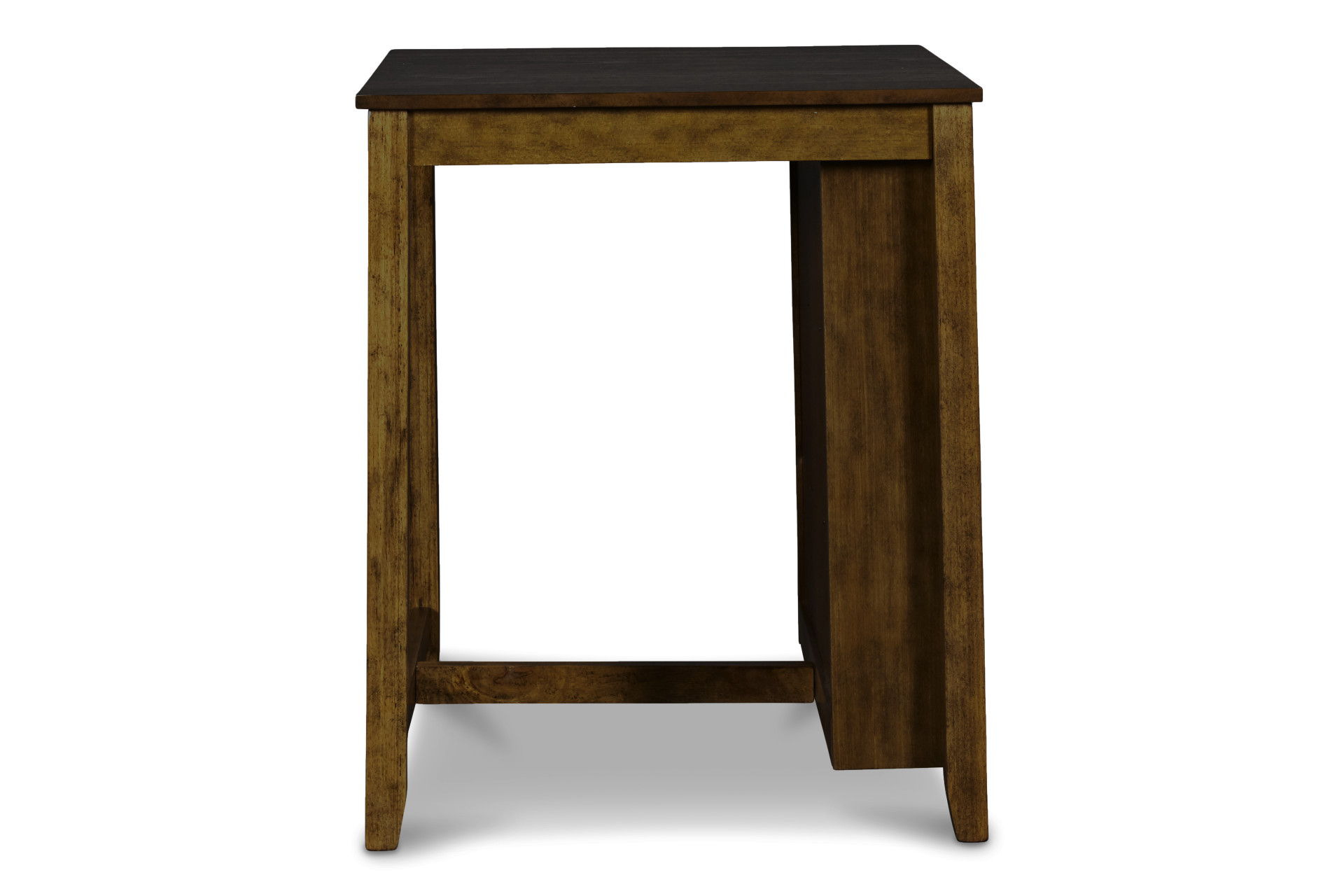 Gia - Counter Table With 2 Chairs & Storage Shelf - Brown, dark brown, view 5