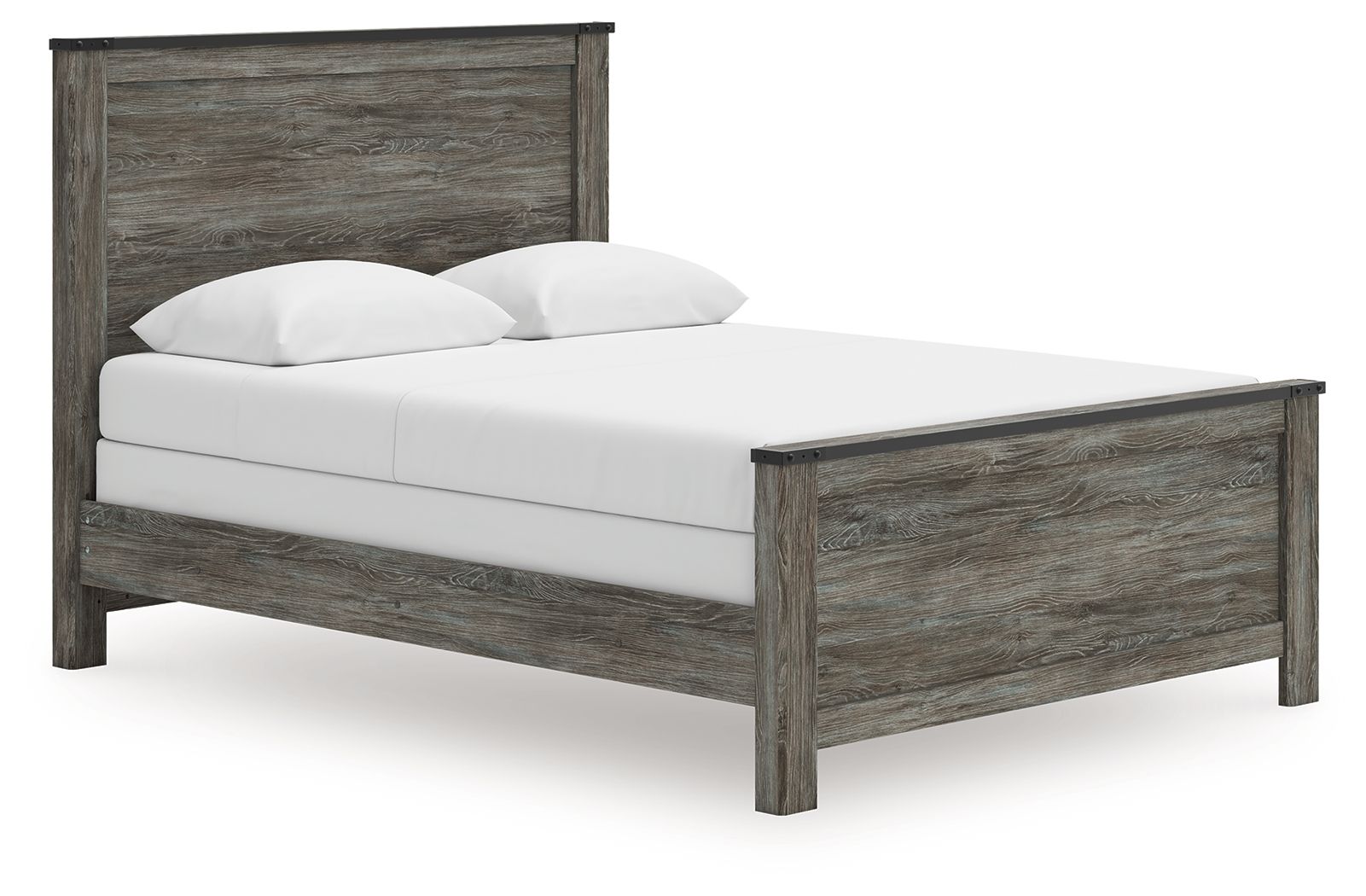 Ashley Furniture Frandern - Queen Panel Bed - Black / Gray - Image 3