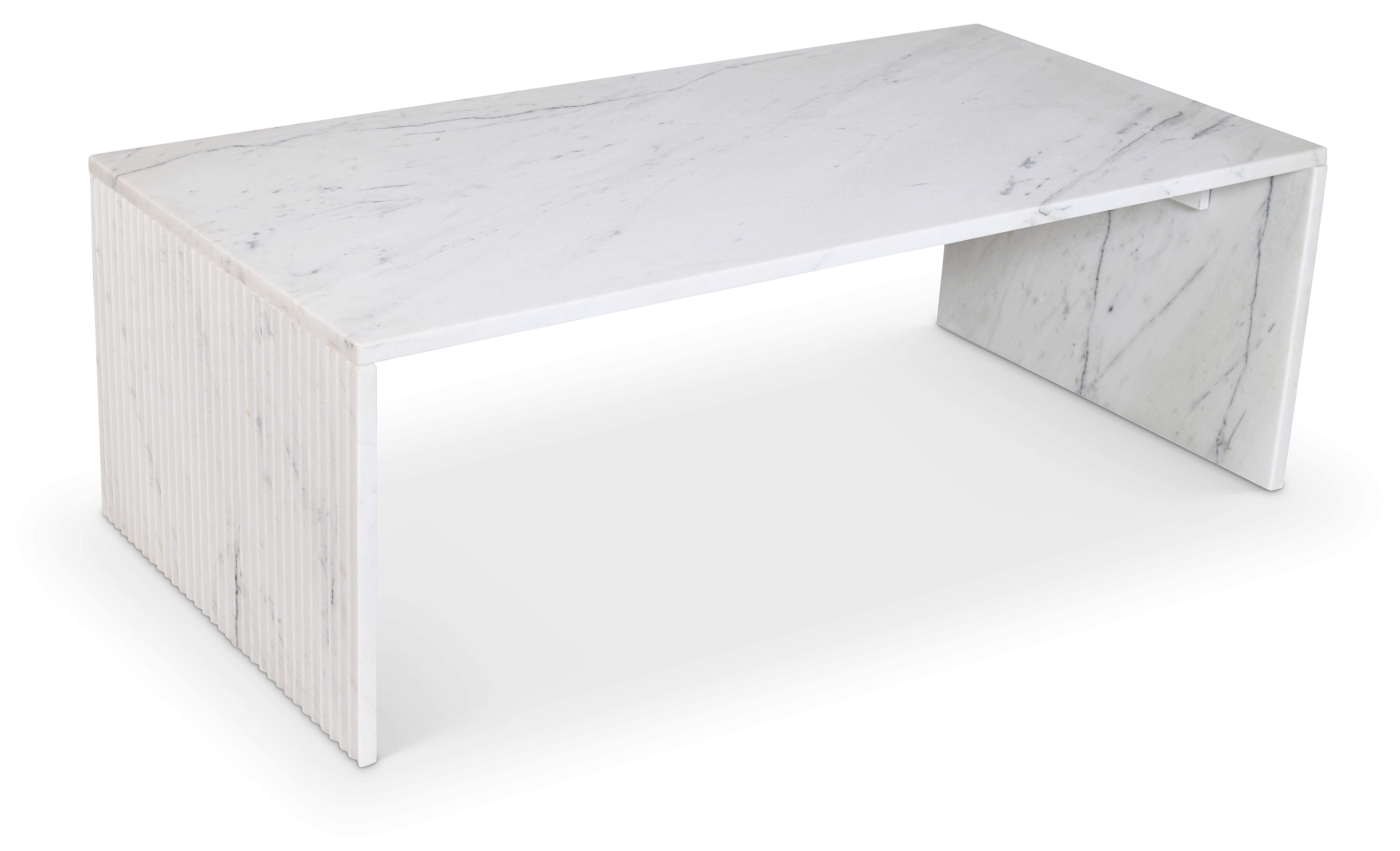 Pienza - Marble Coffee Table - White