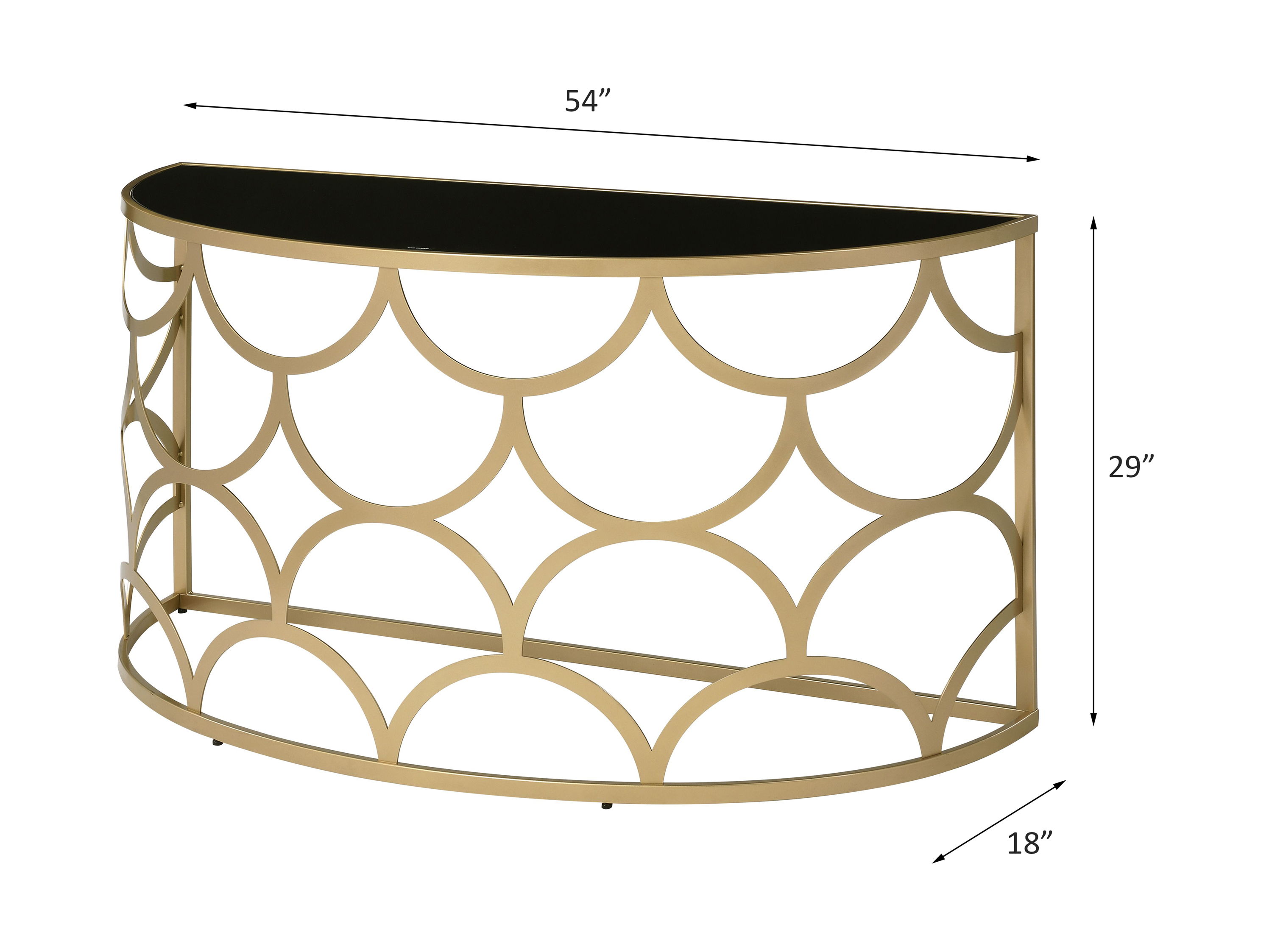 Altus - Console Table - Gold, gold, view 3