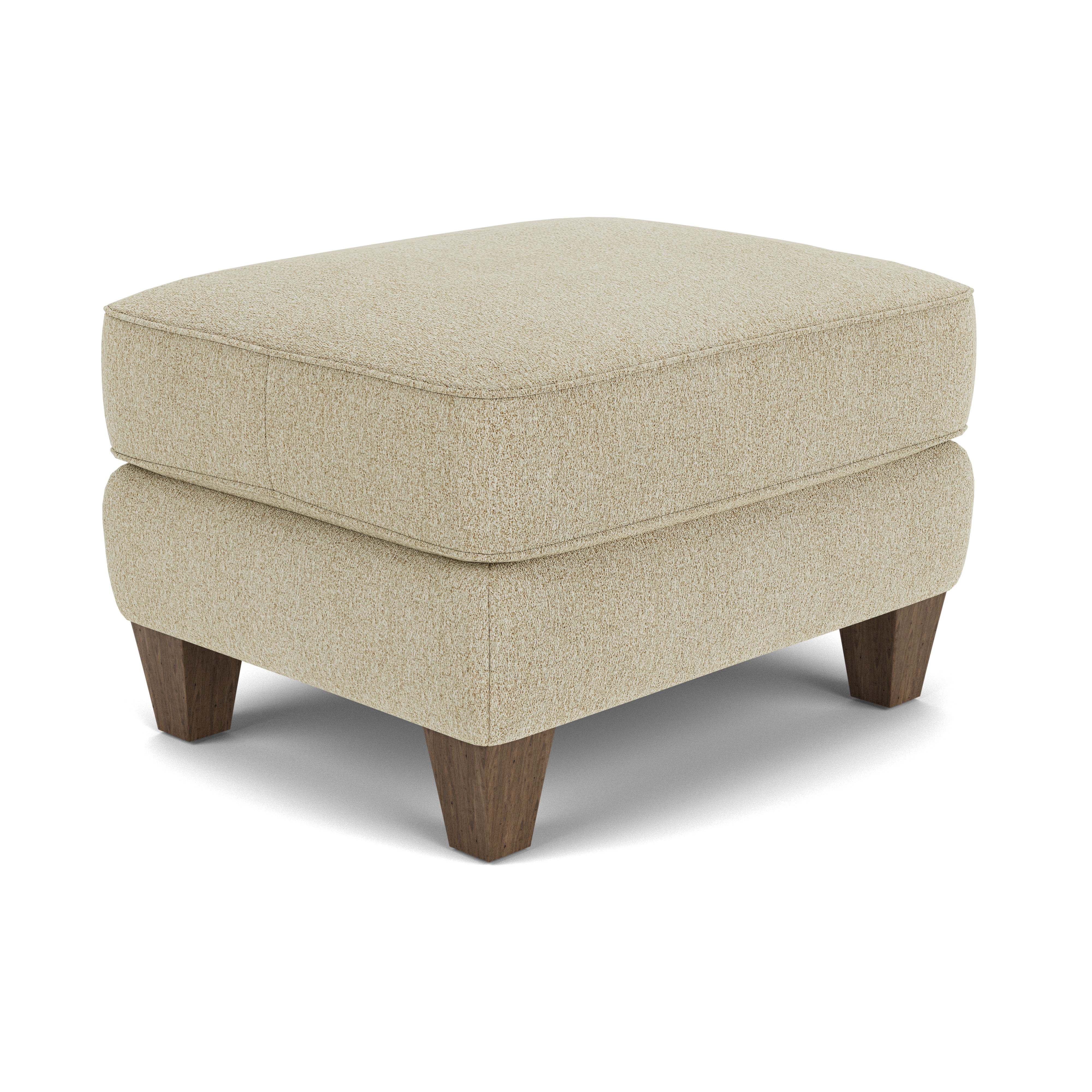 Holly - Fabric Ottoman, blue, view 3