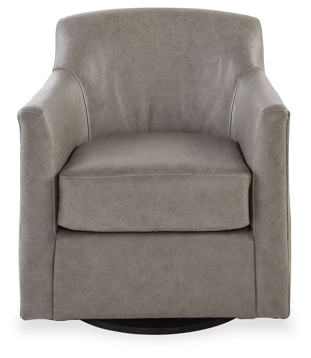 Bradney - Swivel Accent Chair - Fossil