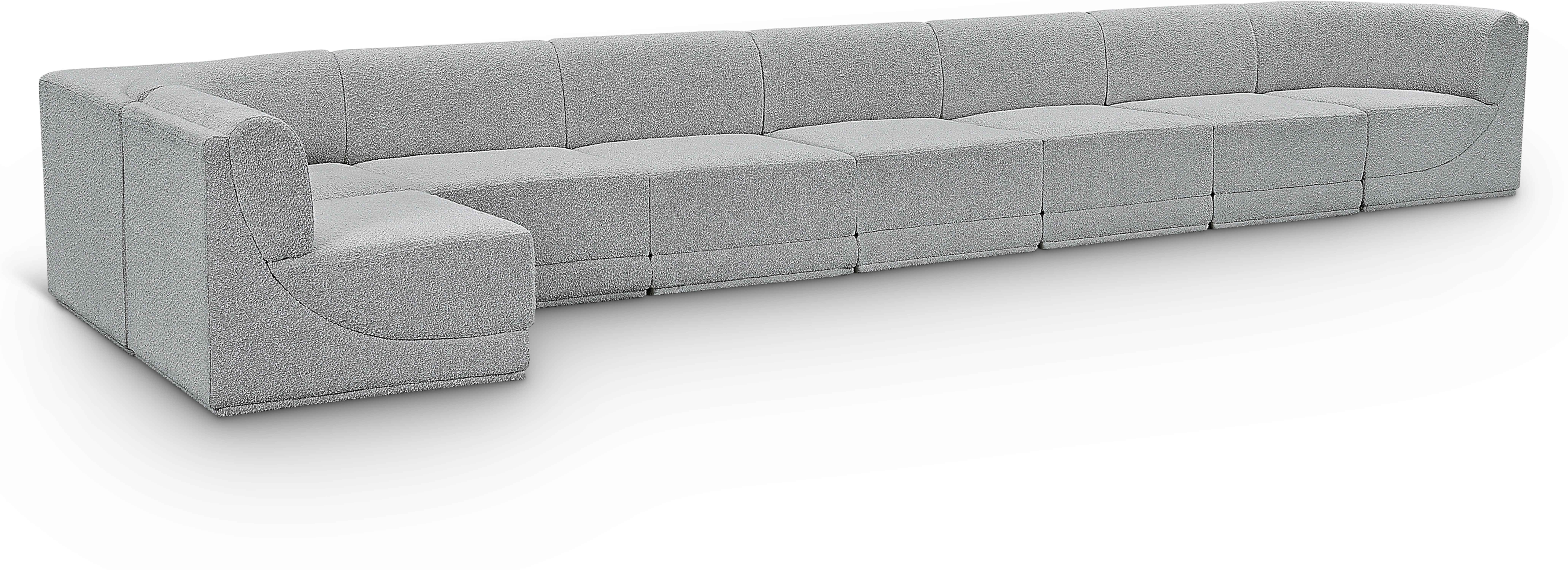 Ollie - 8 Piece Modular Sectional - Gray