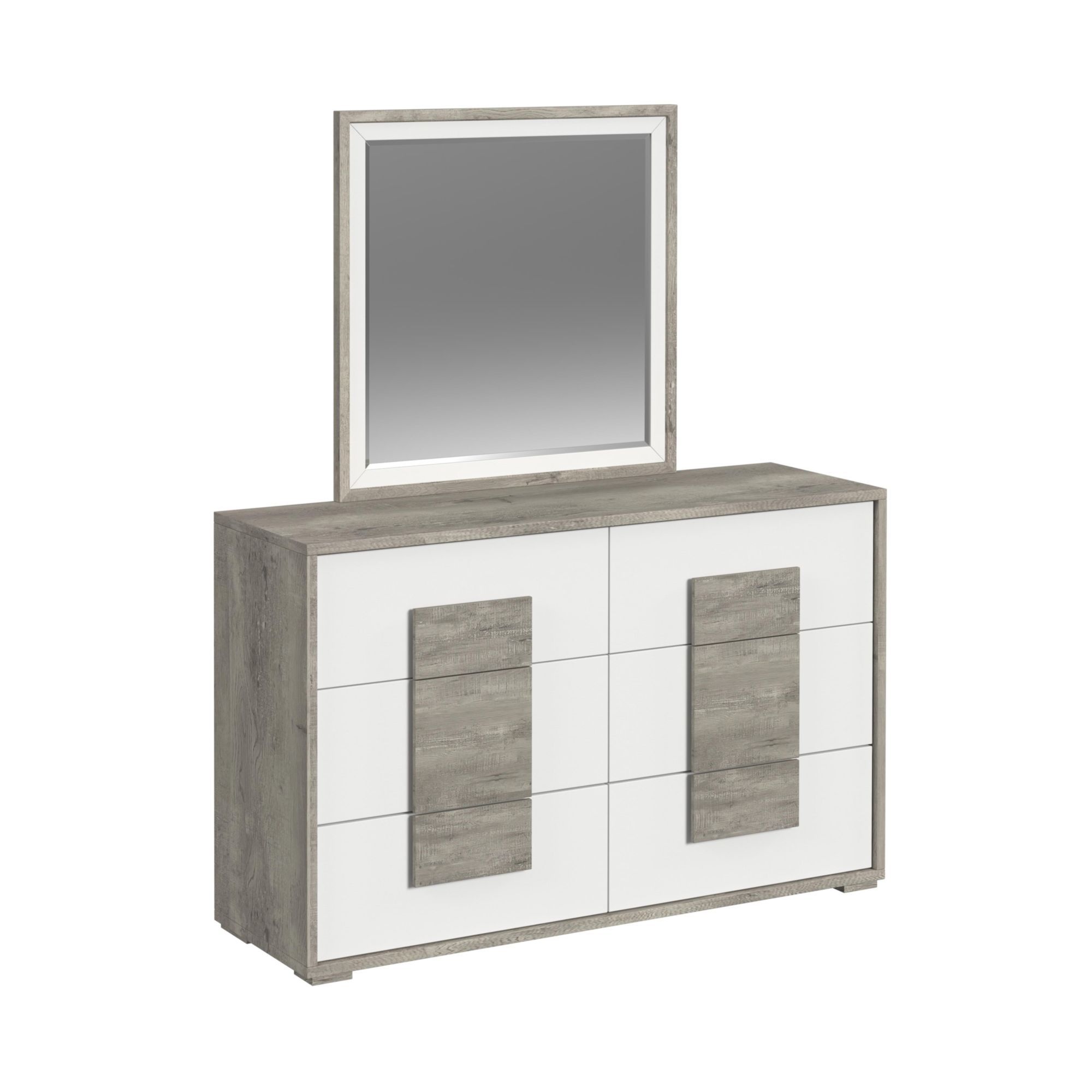 San Matteo - Queen 5 Piece Bedroom Set With LED - White