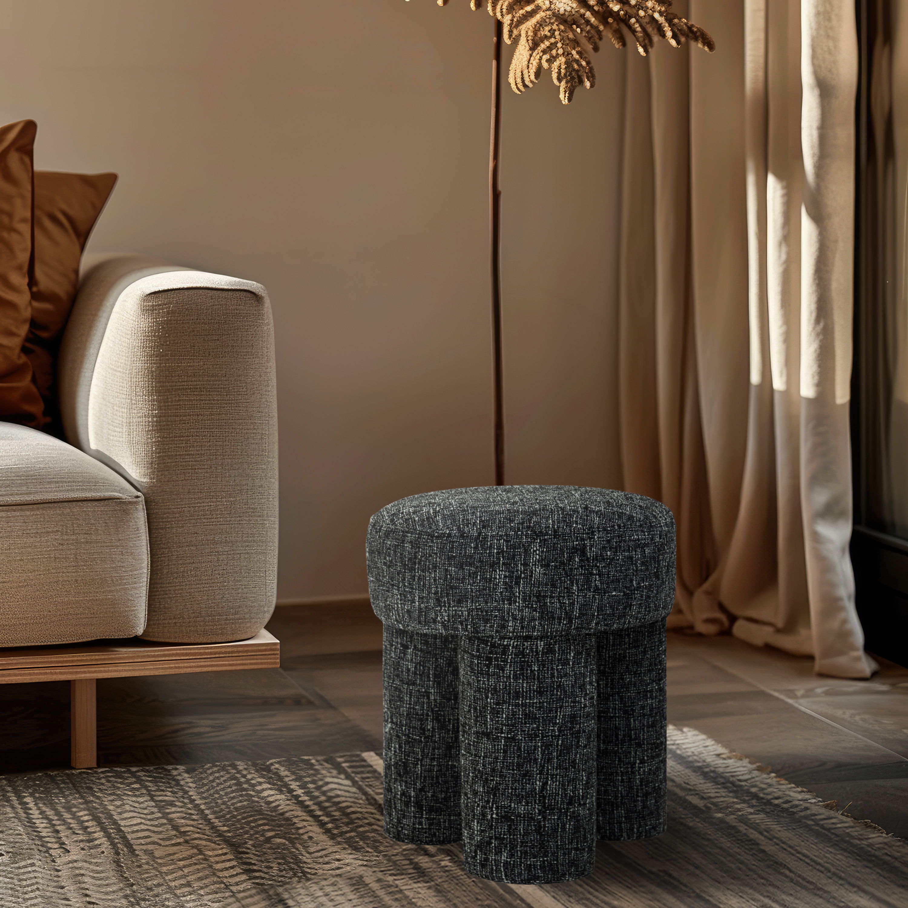 Larson - Ottoman / Stool - Black