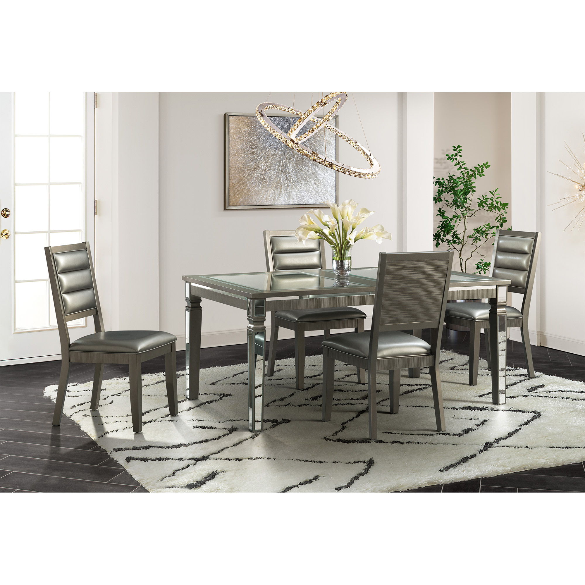 14.5 5PC Dining Set-Table and Four Side Chairs