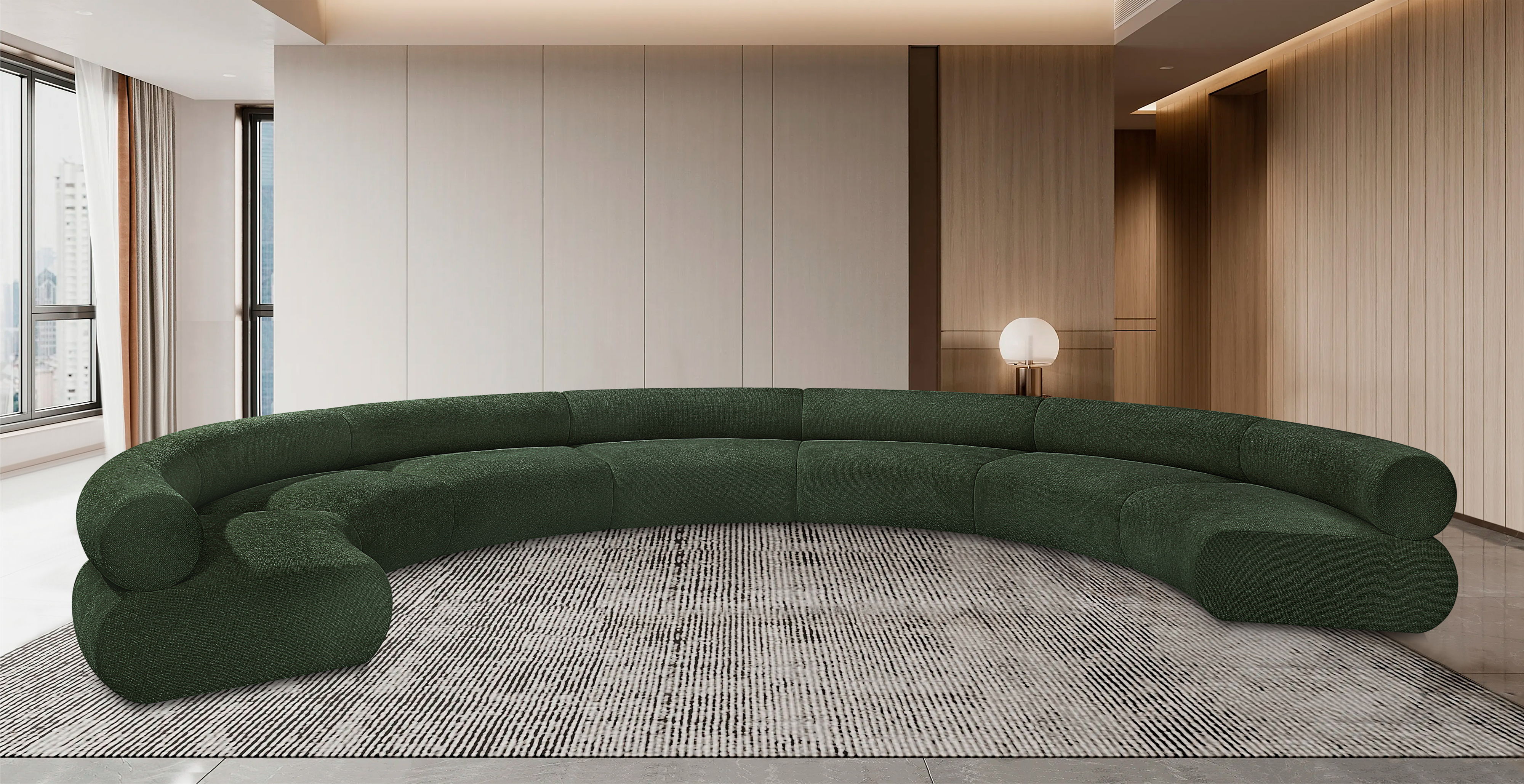 Bale - 7 Piece Modular Sofa - Green