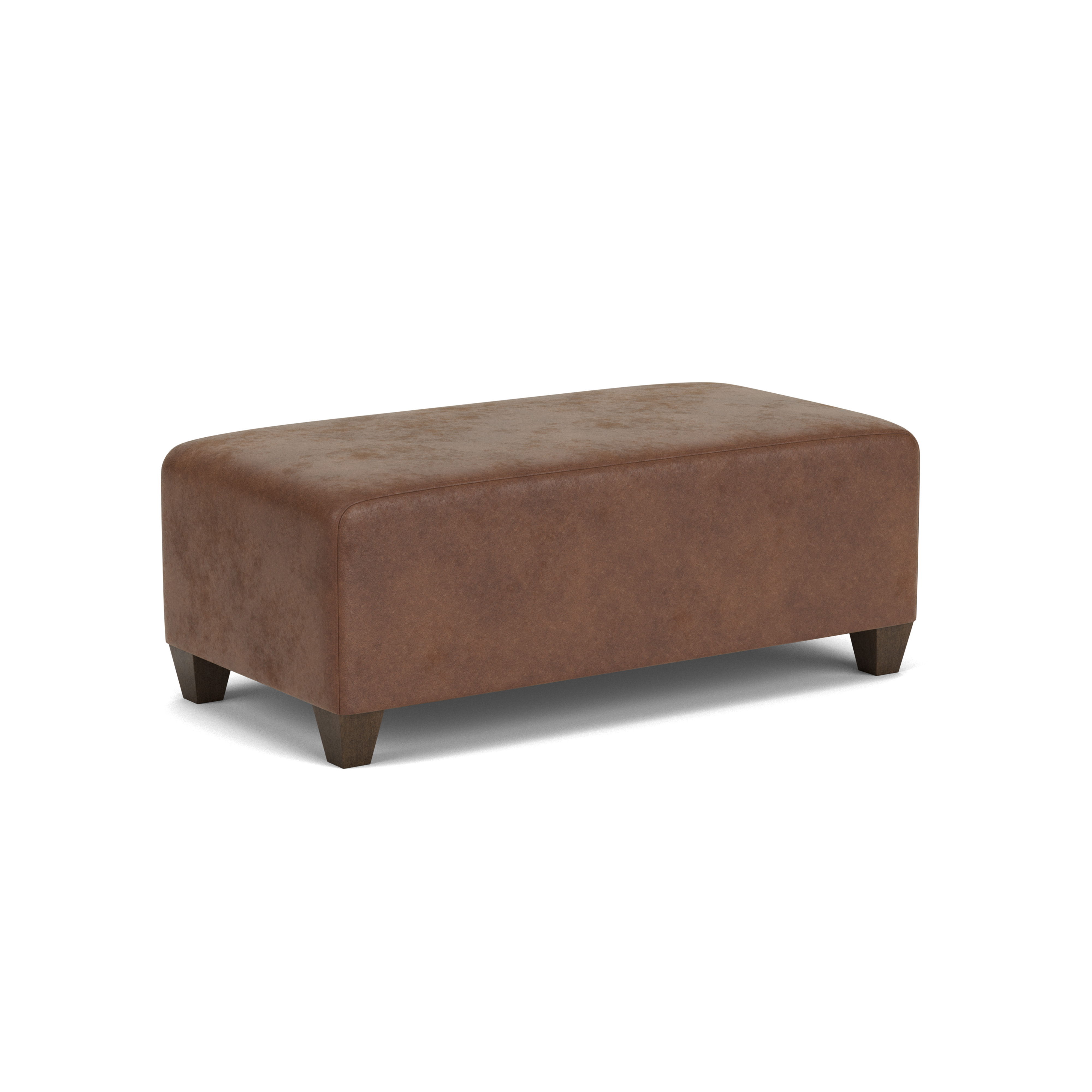 Cascade - Fabric Rectangular Cocktail Ottoman, light gray, view 3