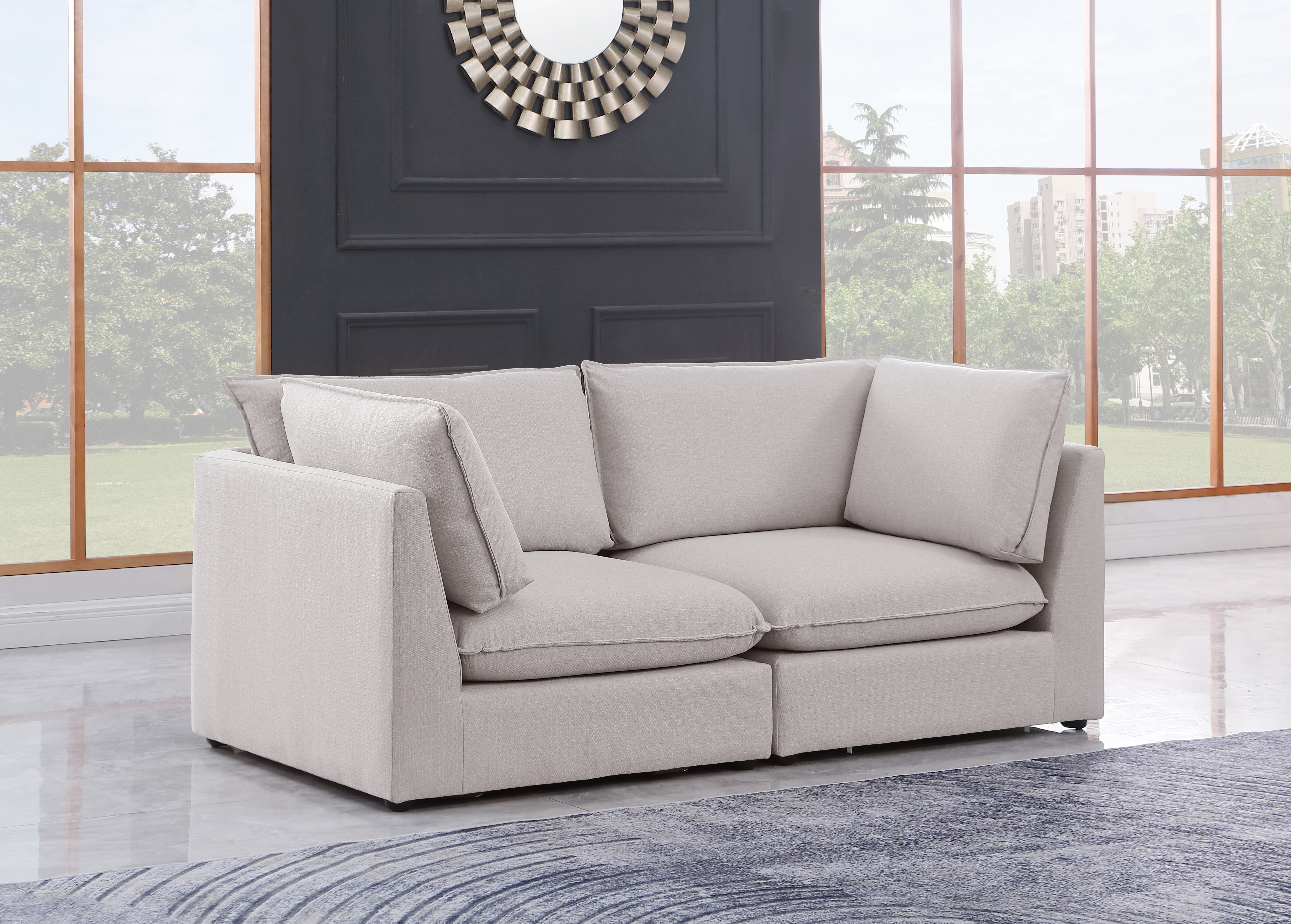 Mackenzie - 2 Piece Modular Sofa - Beige