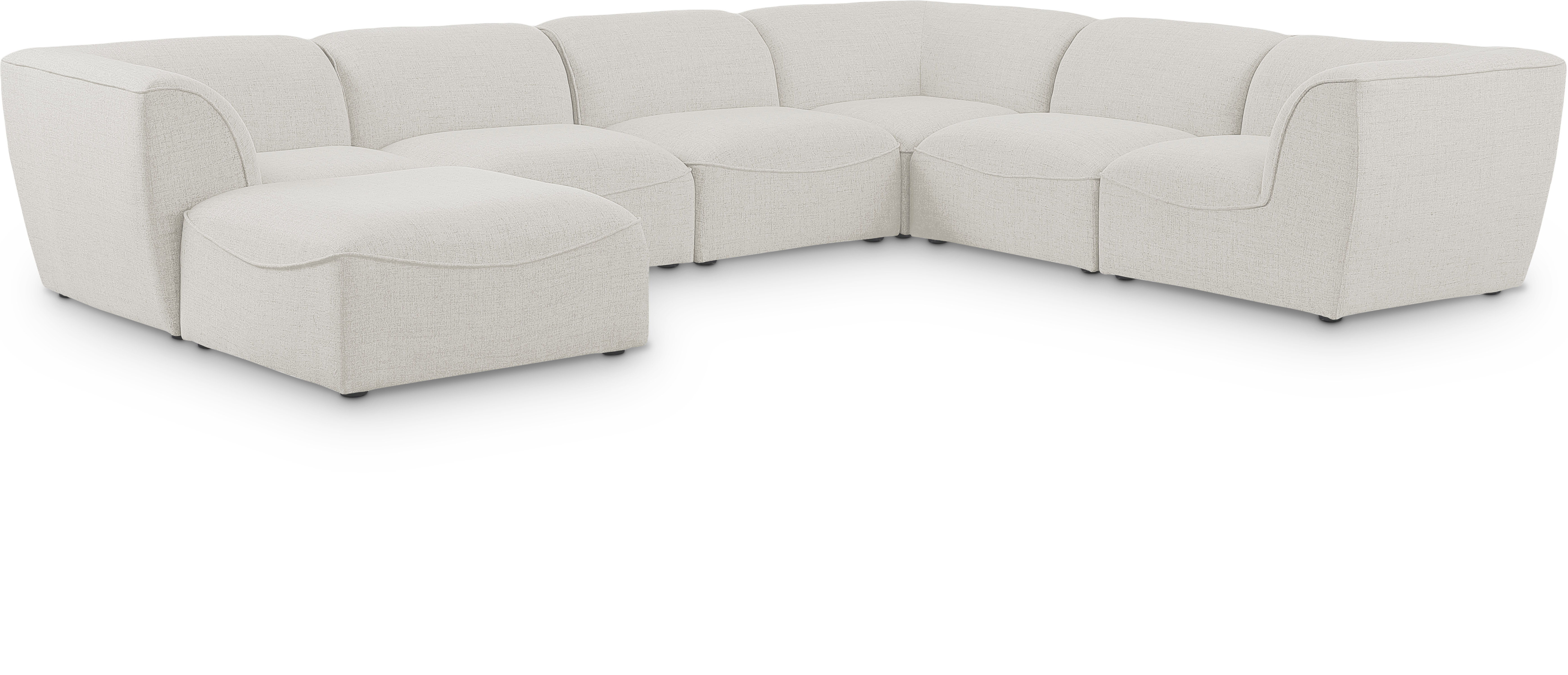 Miramar - 7 Piece Modular Sectional - Cream