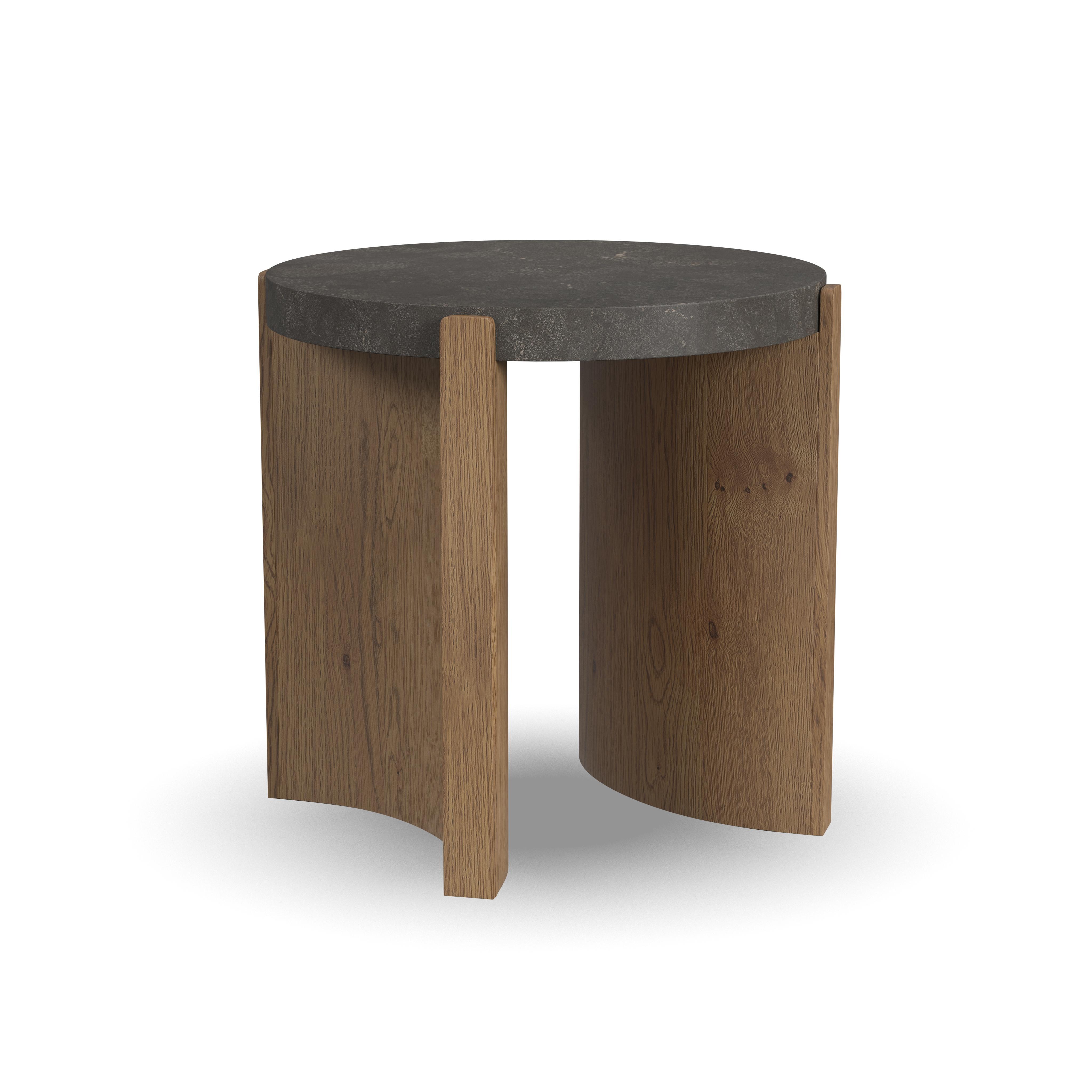 Eclipse - Round Coffee Table - Light Brown / Beige, light brown